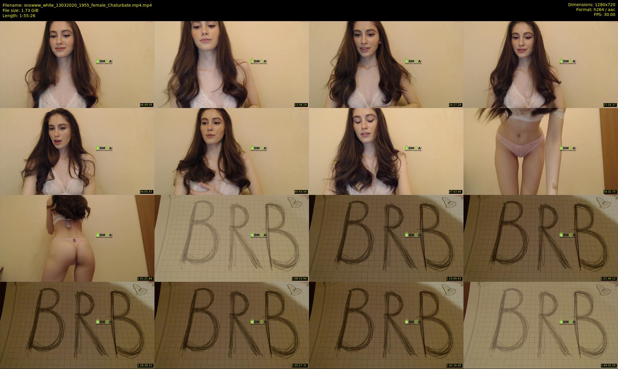 snowww_white — 116 minute Chaturbate female cam show recording, 720p, Mar 13, 2020