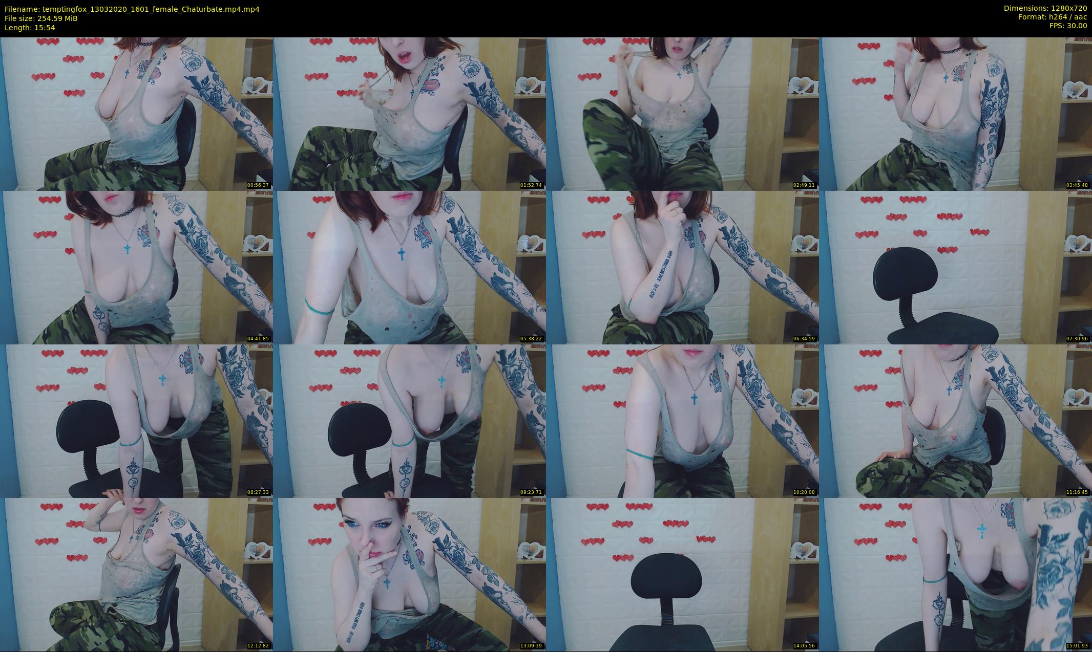 temptingfox — 16 minute Chaturbate female cam show recording, 720p, Mar 13, 2020