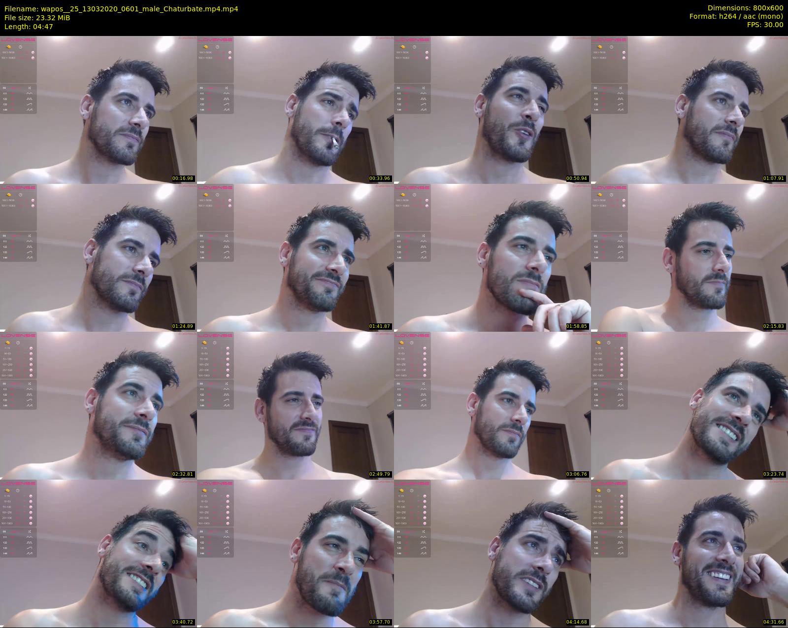 wapos__25 — 5 minute Chaturbate male cam show recording, 480p, Mar 13, 2020