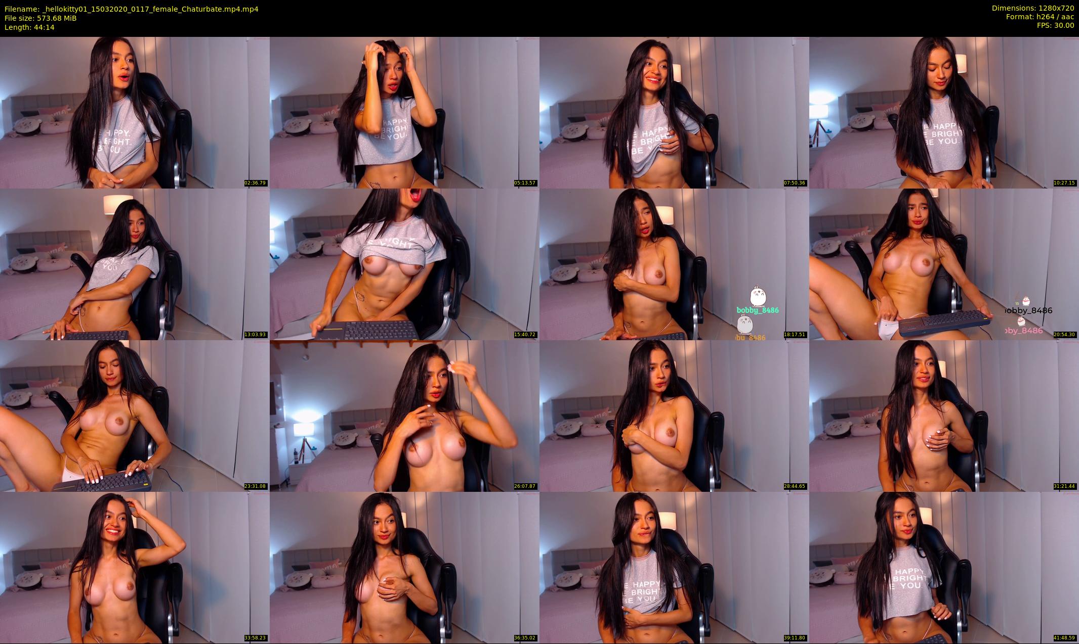 _hellokitty01 — 45 minute Chaturbate female cam show recording, 720p, Mar 15, 2020