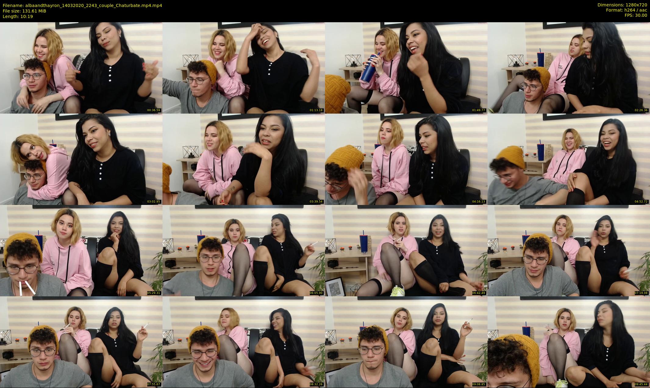 albaandthayron — 11 minute Chaturbate couple cam show recording, 720p, Mar 14, 2020
