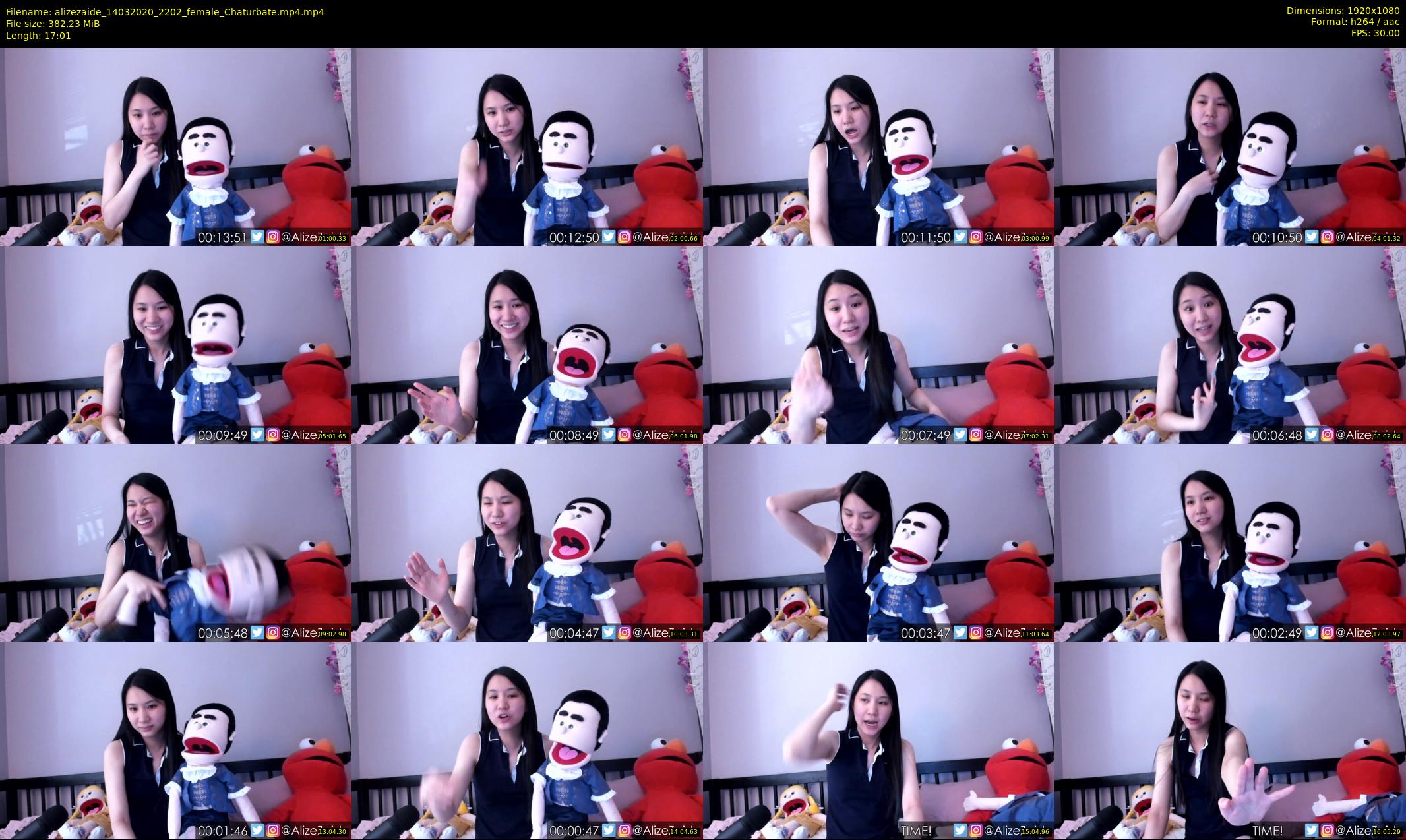 alizezaide — 18 minute Chaturbate female cam show recording, 1080p, Mar 14, 2020