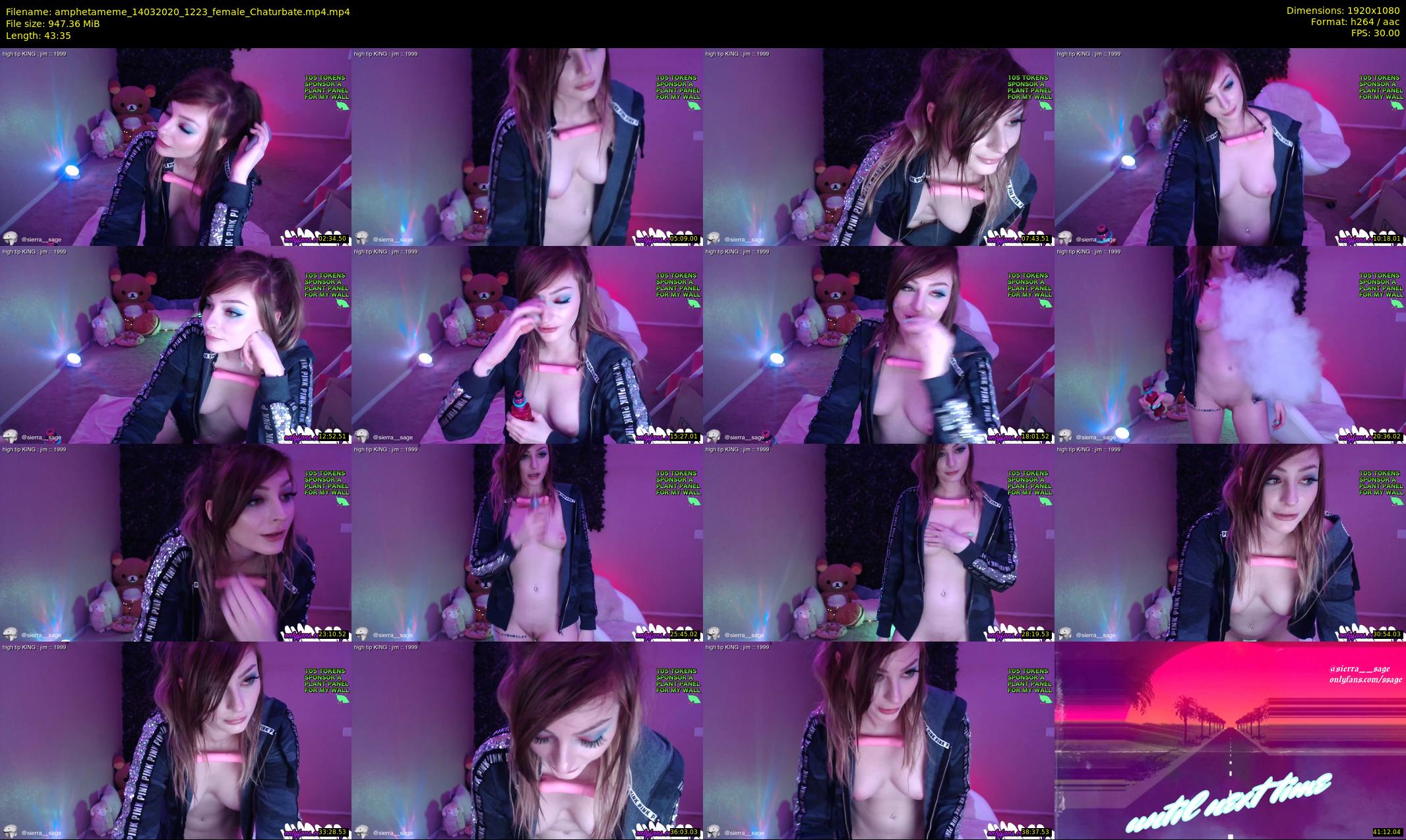 amphetameme — 44 minute Chaturbate female cam show recording, 1080p, Mar 14, 2020