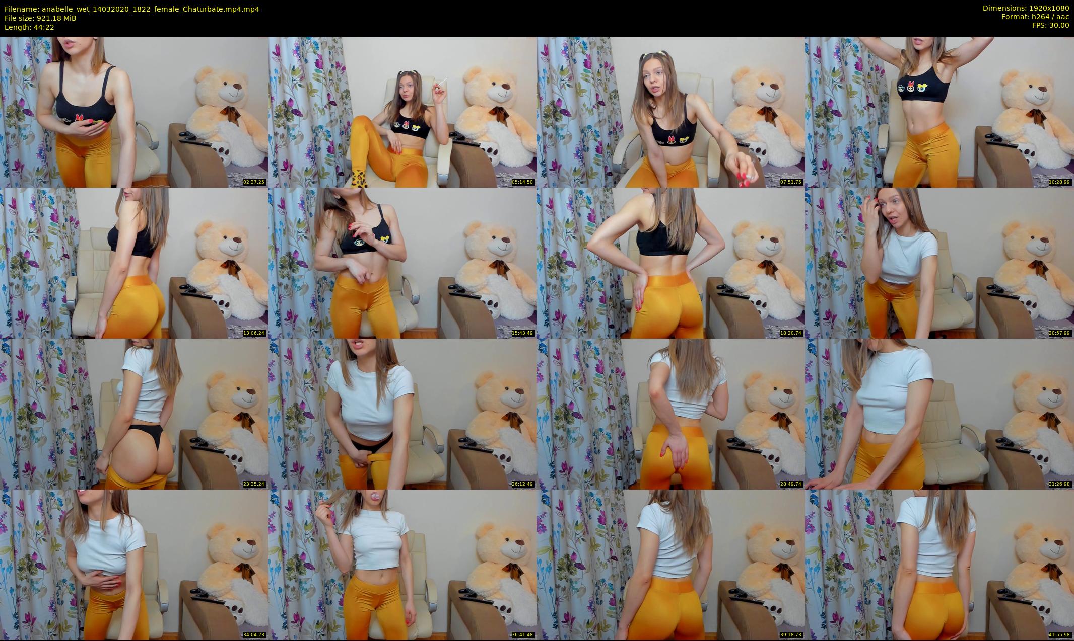 anabelle_wet — 45 minute Chaturbate female cam show recording, 1080p, Mar 14, 2020
