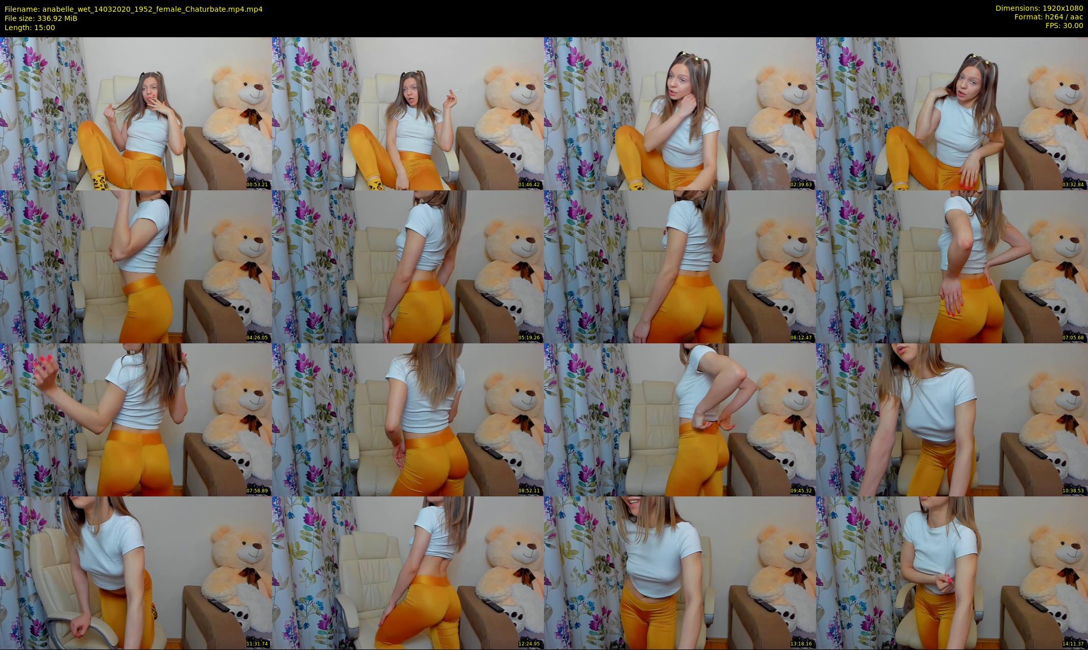 anabelle_wet — 15 minute Chaturbate female cam show recording, 1080p, Mar 14, 2020