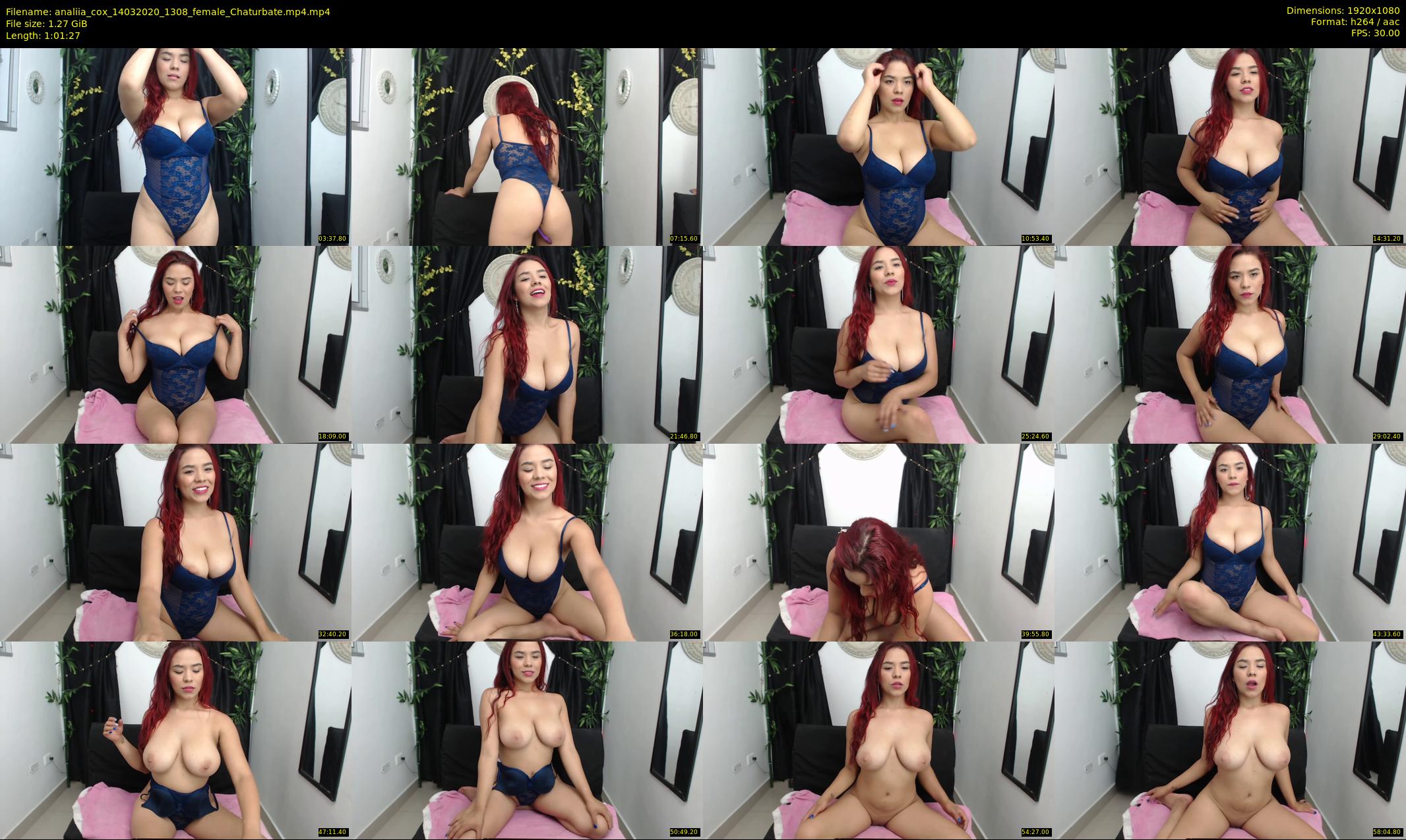 analiia_cox — 62 minute Chaturbate female cam show recording, 1080p, Mar 14, 2020