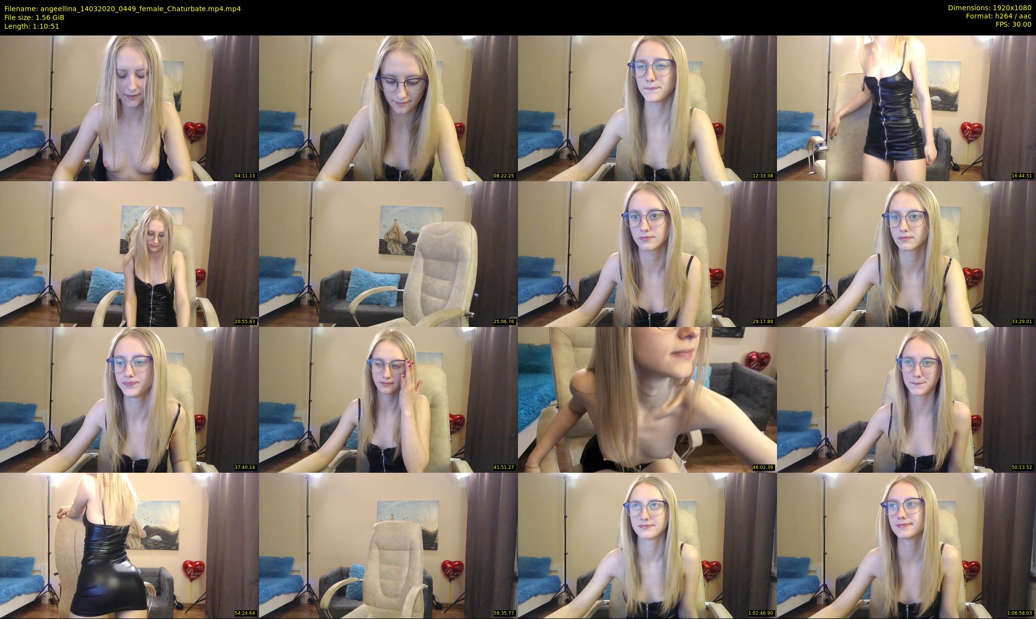 angeellina — 71 minute Chaturbate female cam show recording, 1080p, Mar 14, 2020