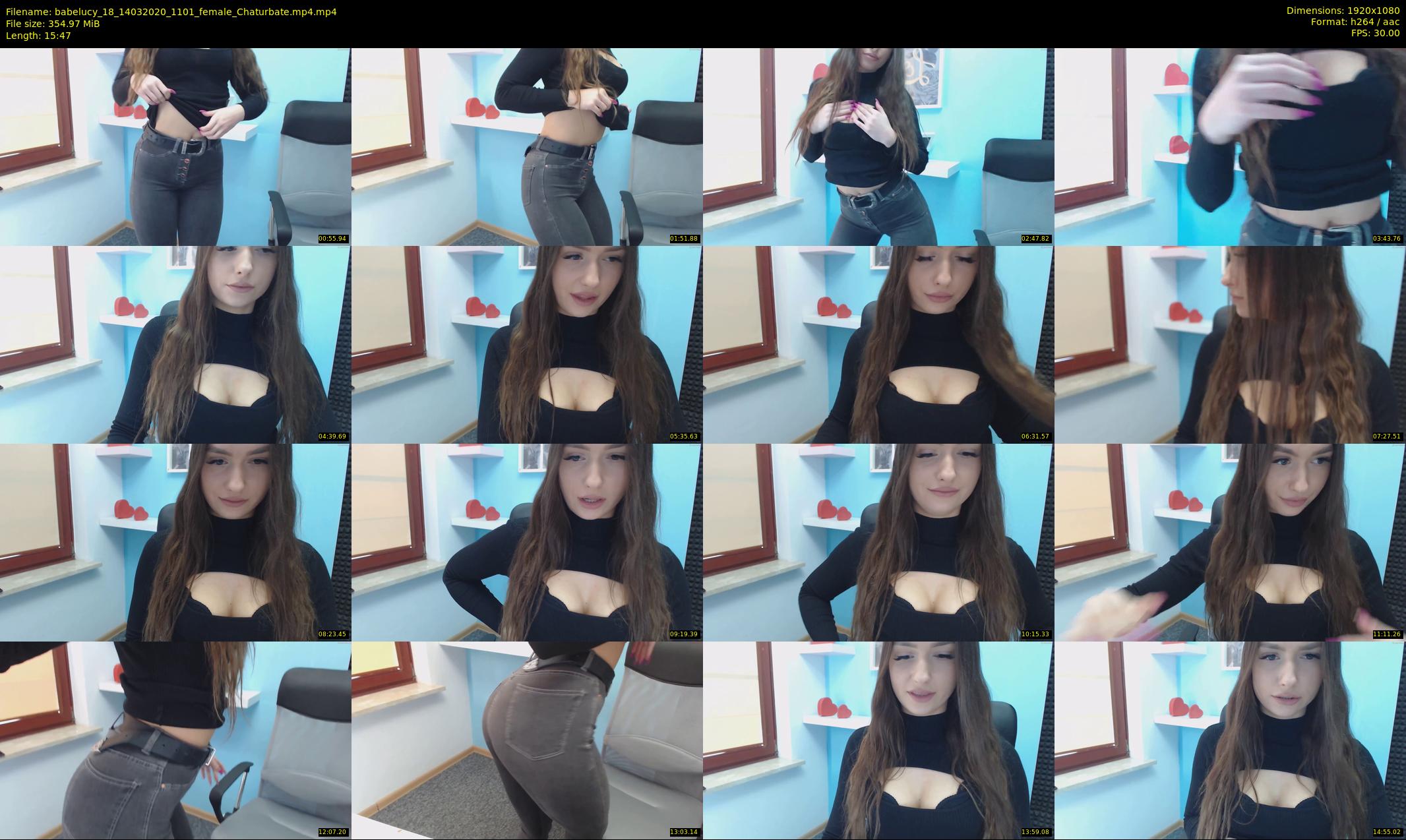 babelucy_18 — 16 minute Chaturbate female cam show recording, 1080p, Mar 14, 2020