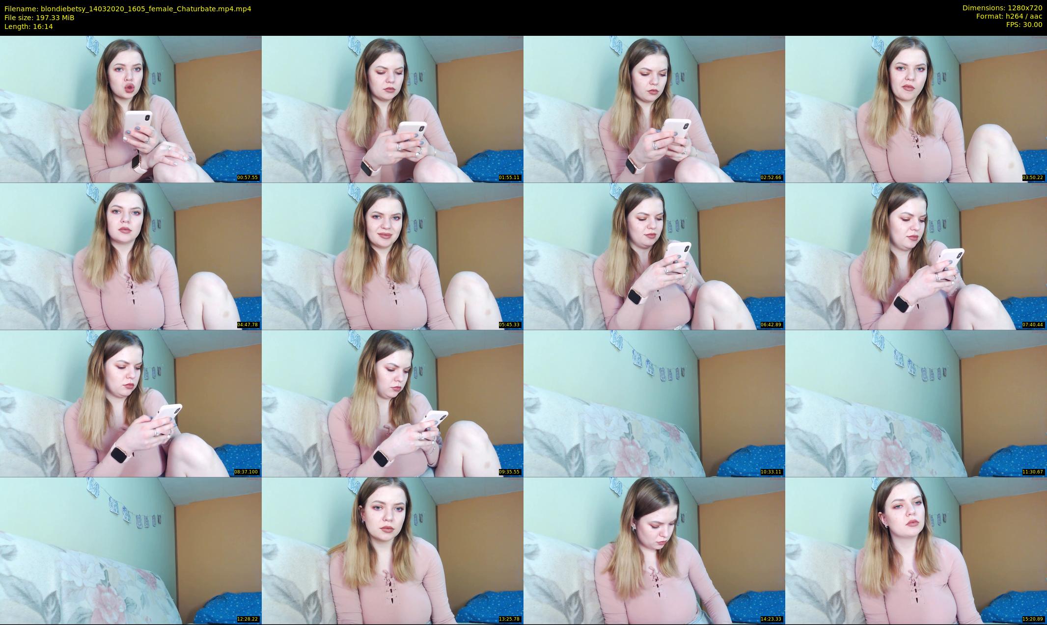 blondiebetsy — 17 minute Chaturbate female cam show recording, 720p, Mar 14, 2020