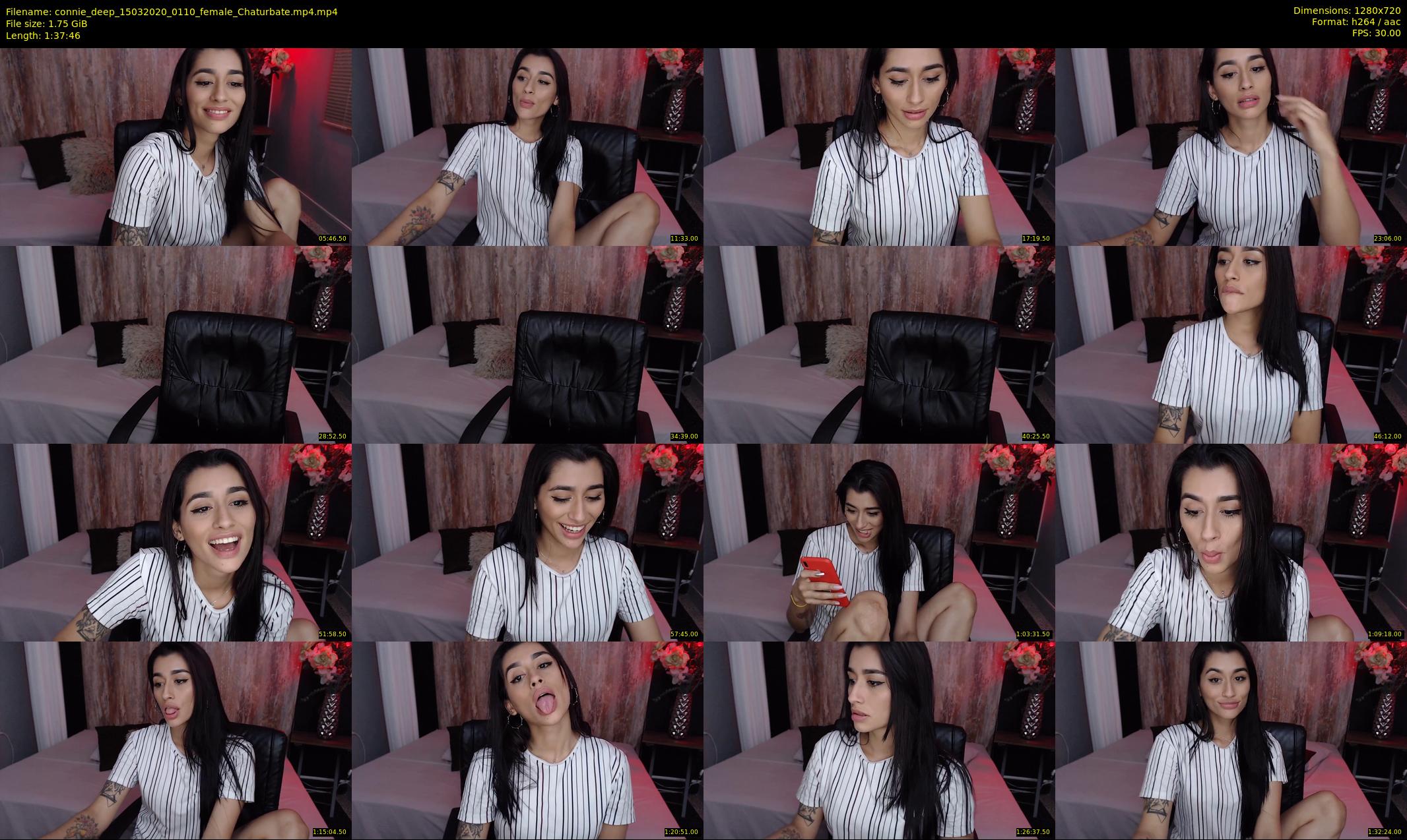 connie_deep — 98 minute Chaturbate female cam show recording, 720p, Mar 15, 2020