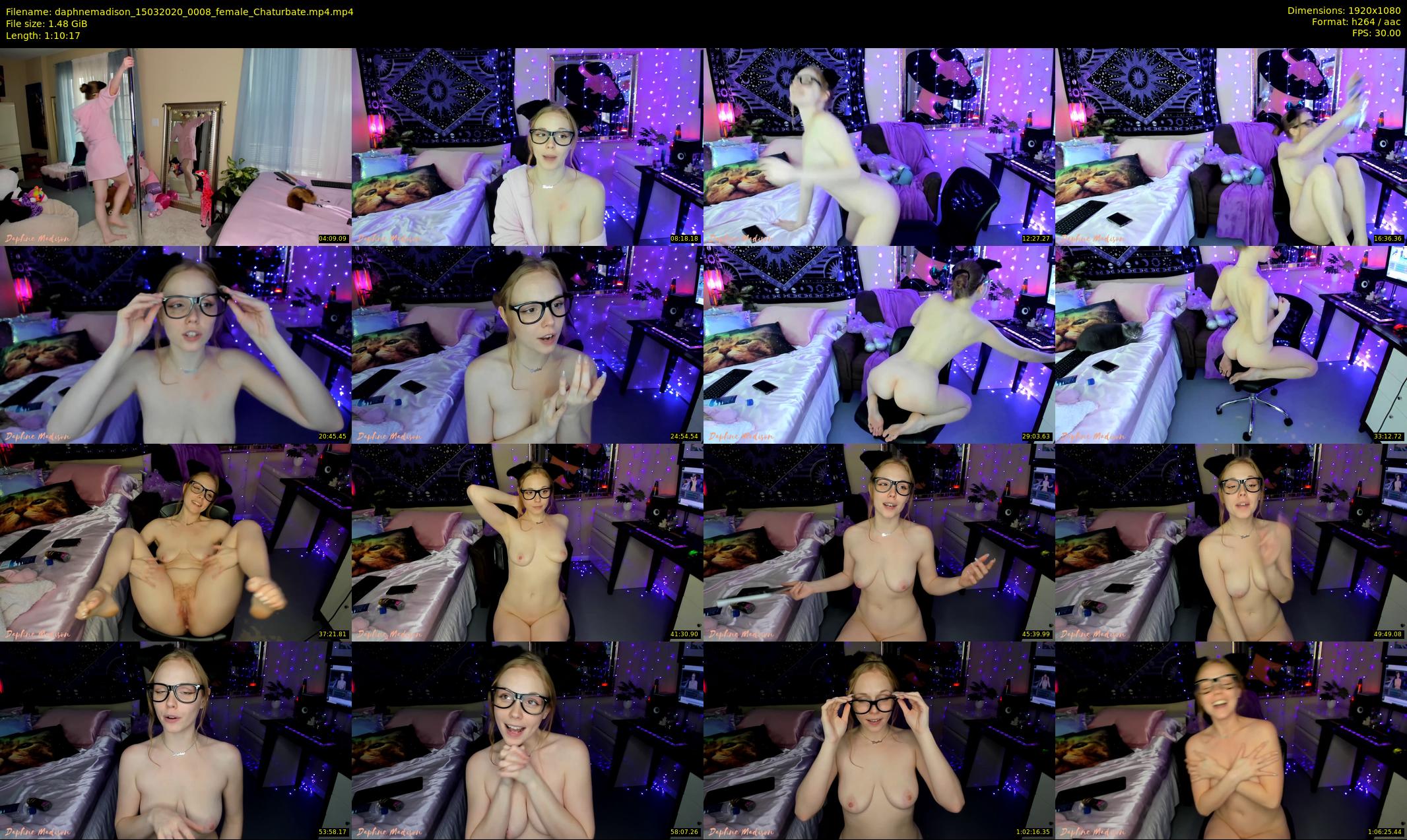 daphnemadison — 71 minute Chaturbate couple cam show recording, 1080p, Mar 15, 2020