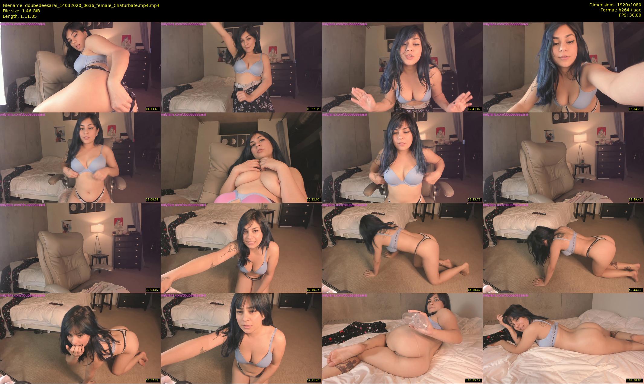 doubedeesarai — 72 minute Chaturbate female cam show recording, 1080p, Mar 14, 2020
