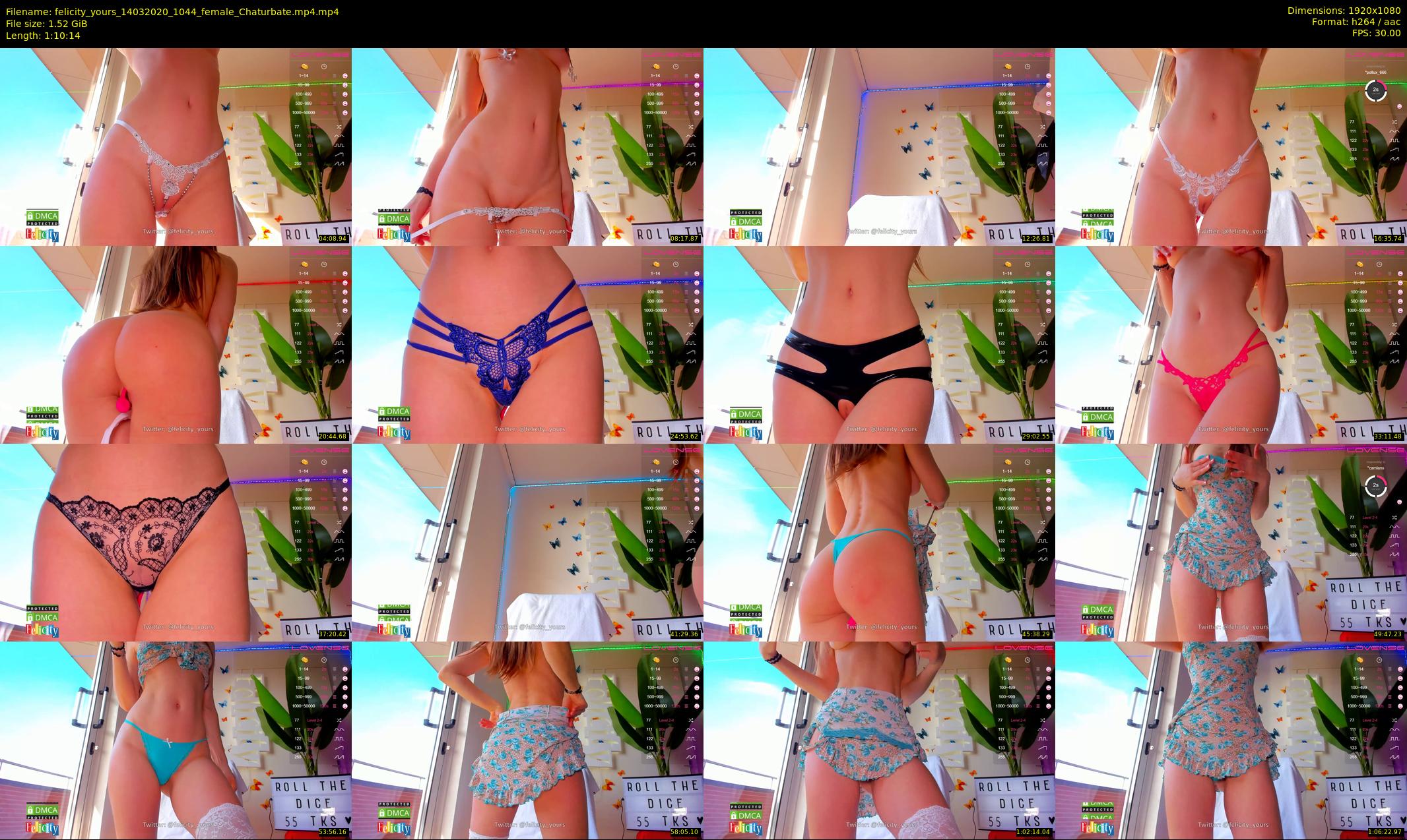 felicity_yours — 71 minute Chaturbate female cam show recording, 1080p, Mar 14, 2020