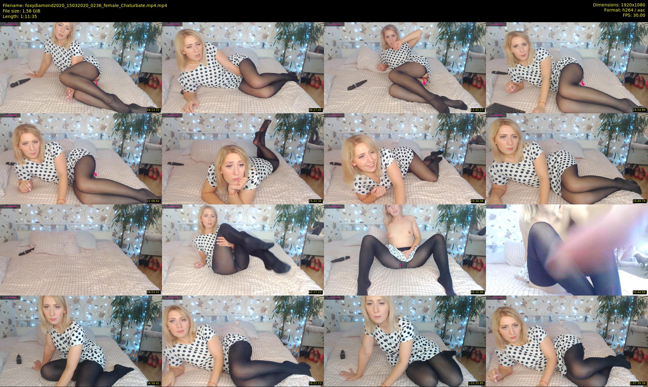 foxydiamond2020 — 72 minute Chaturbate female cam show recording, 1080p, Mar 15, 2020
