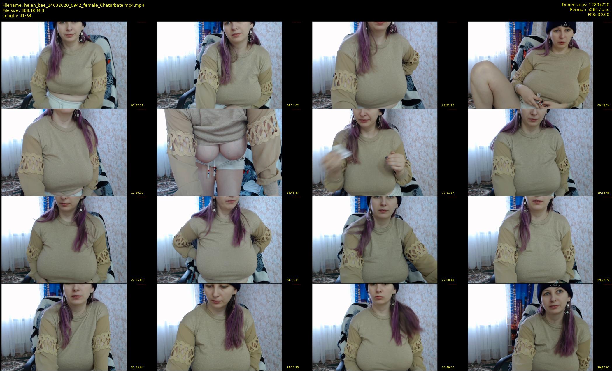 helen_bee — 42 minute Chaturbate female cam show recording, 720p, Mar 14, 2020