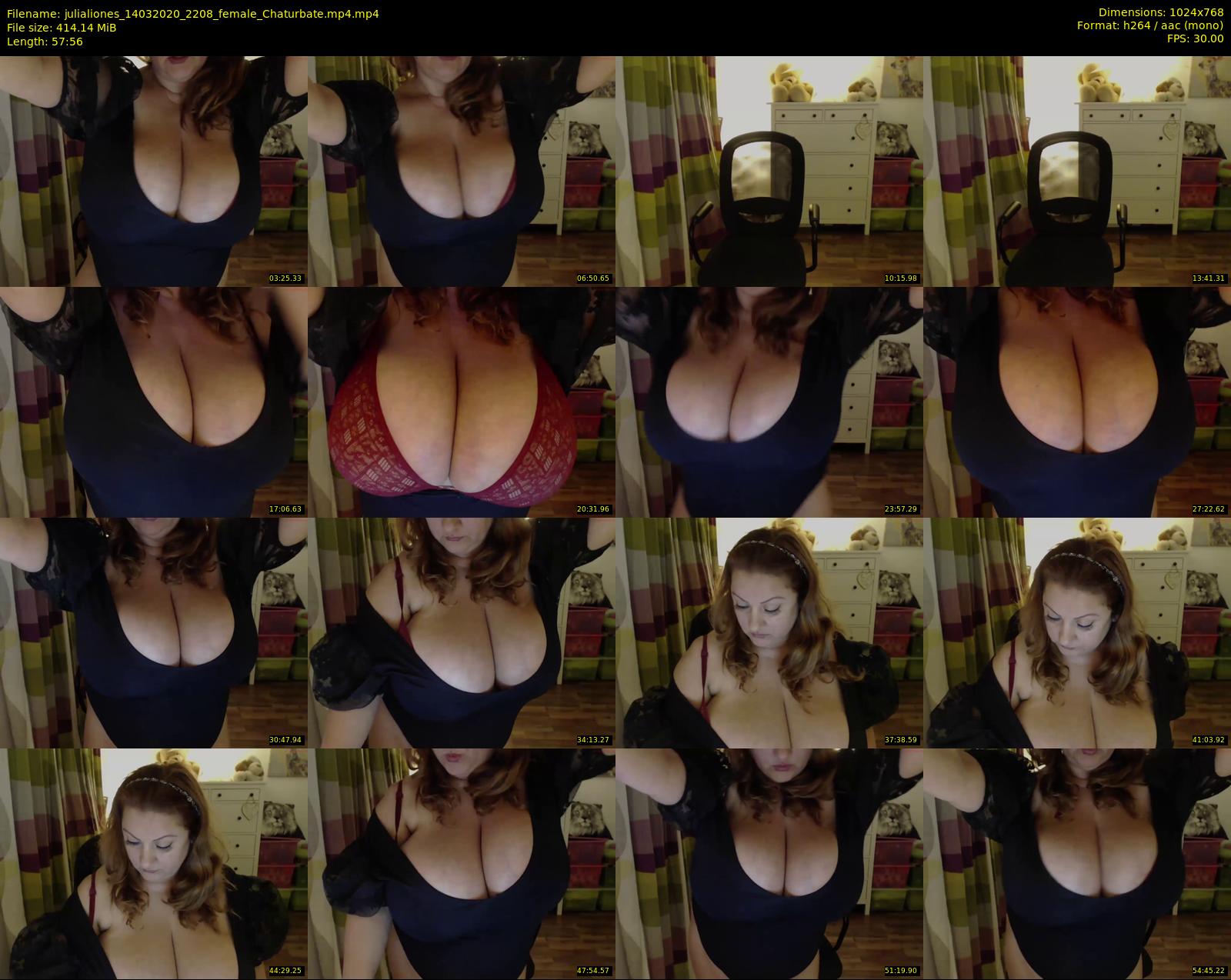 julialiones — 58 minute Chaturbate female cam show recording, 720p, Mar 14, 2020