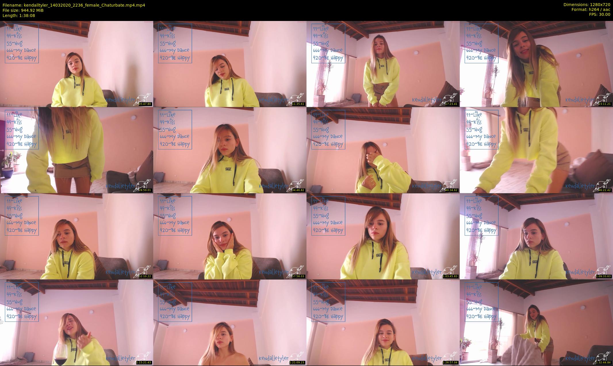kendalltyler — 99 minute Chaturbate female cam show recording, 720p, Mar 14, 2020