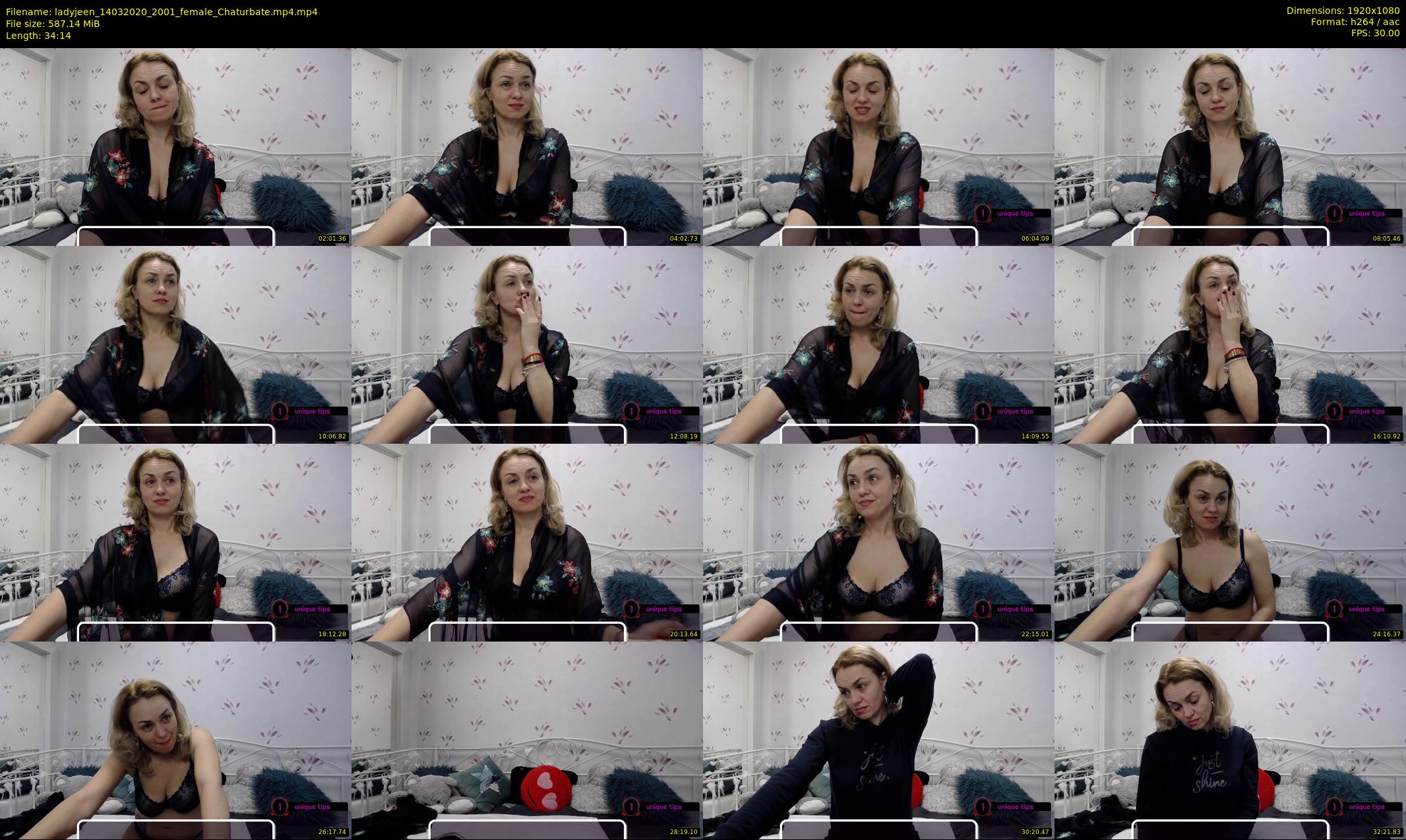 ladyjeen — 35 minute Chaturbate female cam show recording, 1080p, Mar 14, 2020