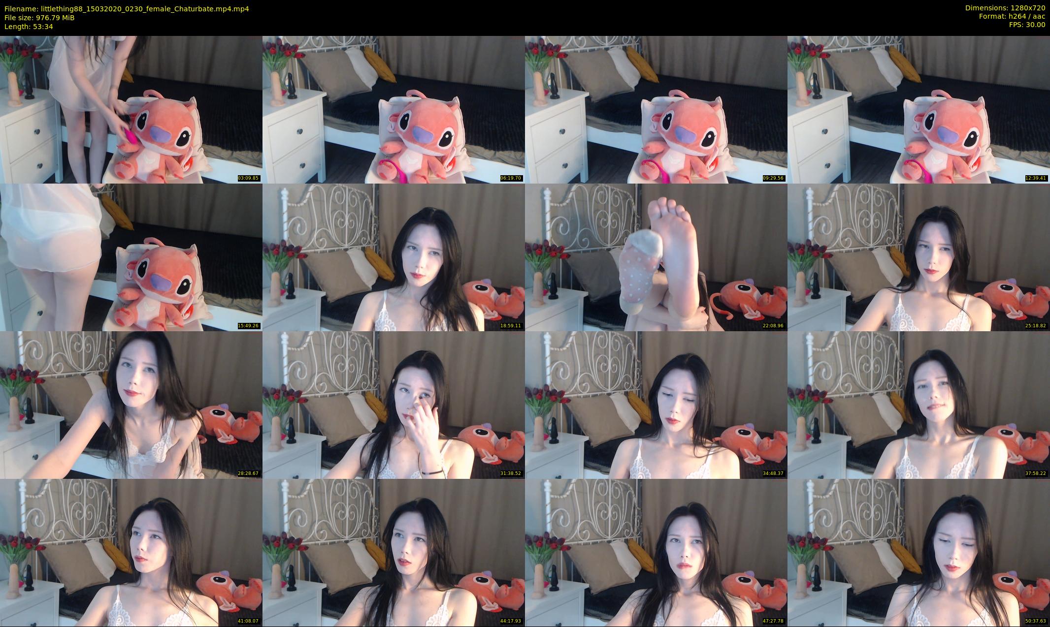 littlething88 — 54 minute Chaturbate female cam show recording, 720p, Mar 15, 2020