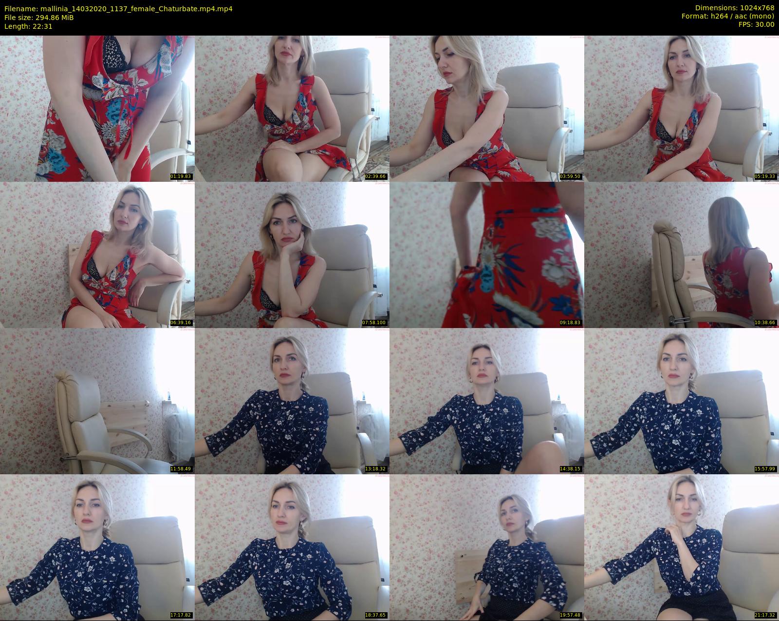 mallinia — 23 minute Chaturbate female cam show recording, 720p, Mar 14, 2020
