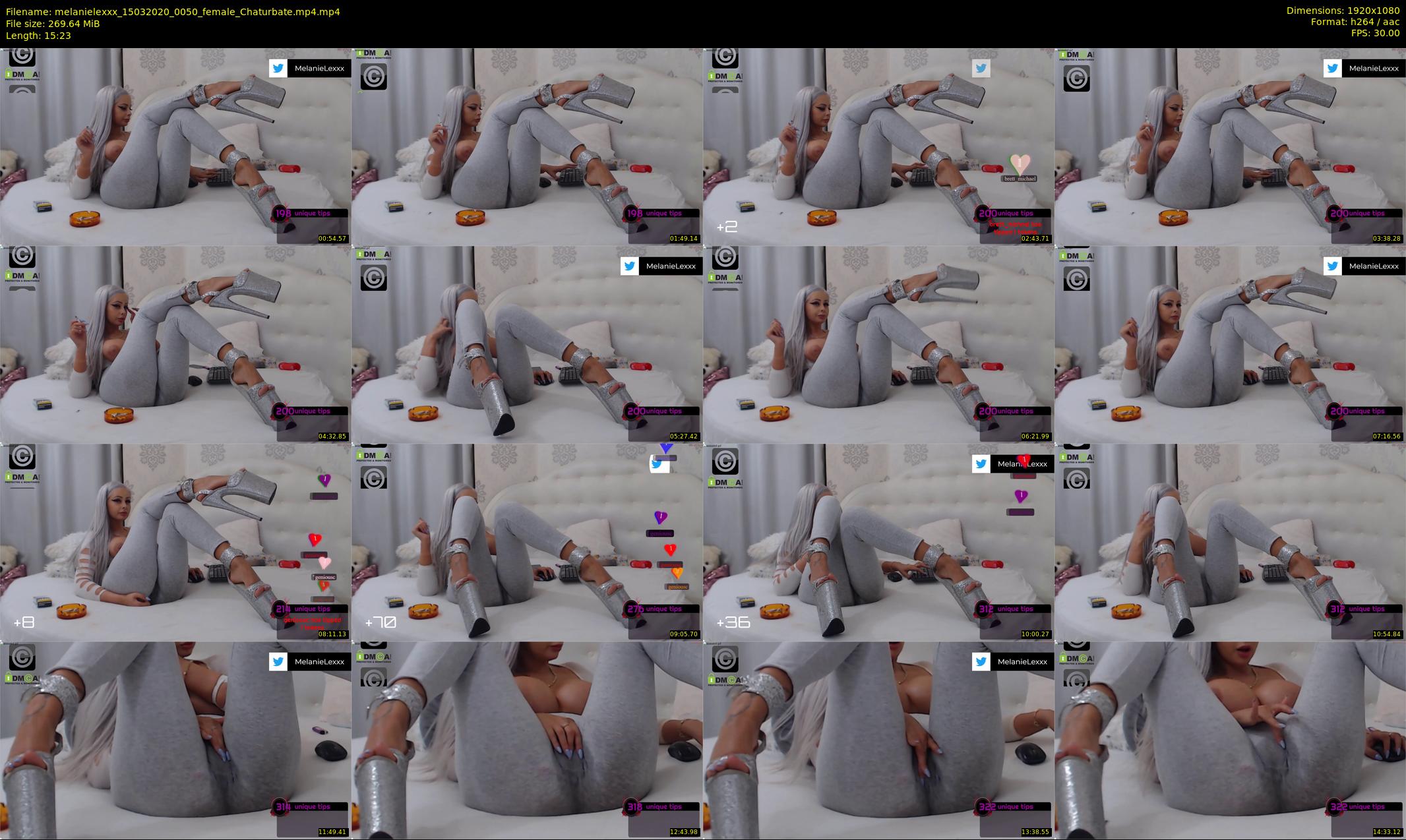 melanielexxx — 16 minute Chaturbate female cam show recording, 1080p, Mar 15, 2020