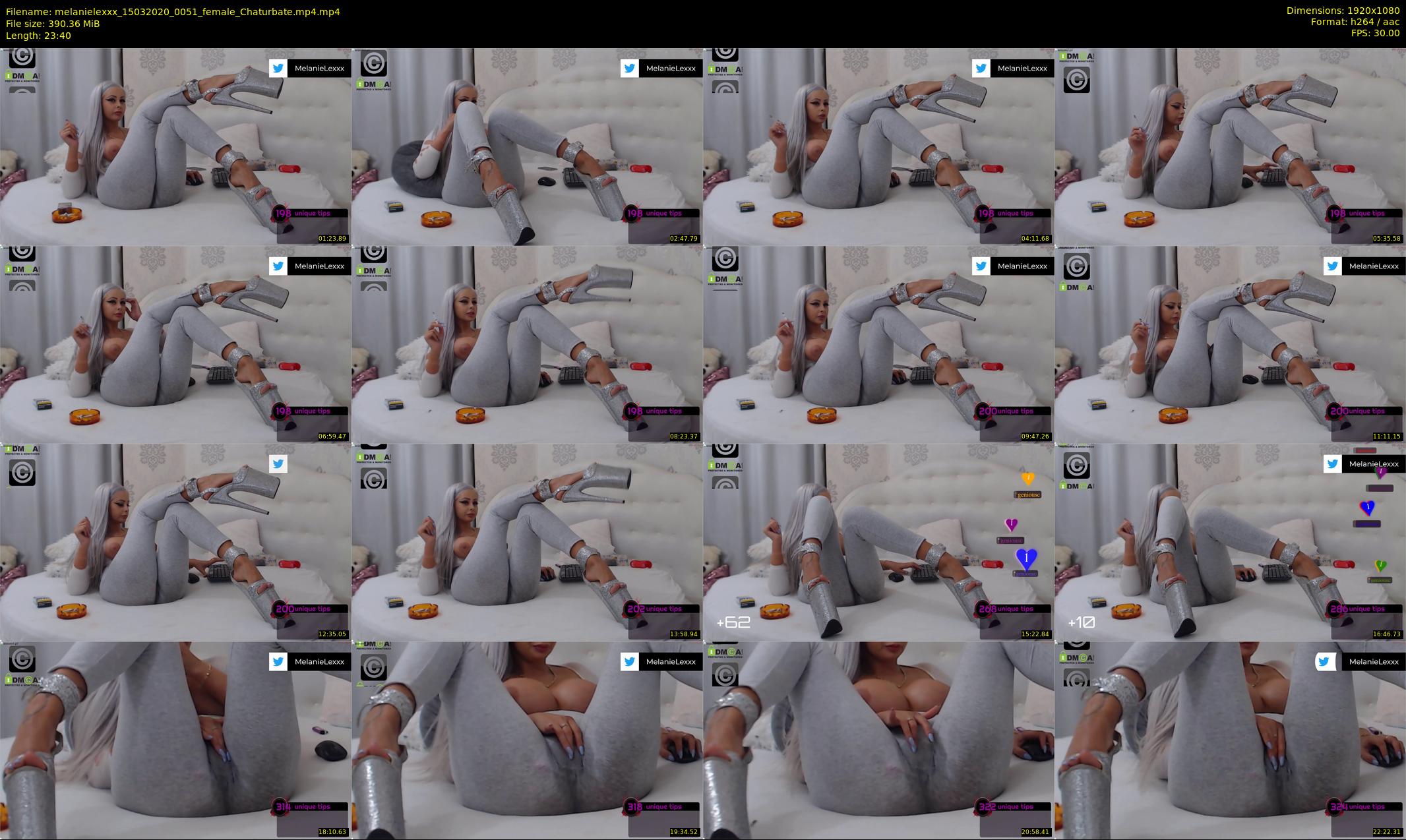 melanielexxx — 24 minute Chaturbate female cam show recording, 1080p, Mar 15, 2020