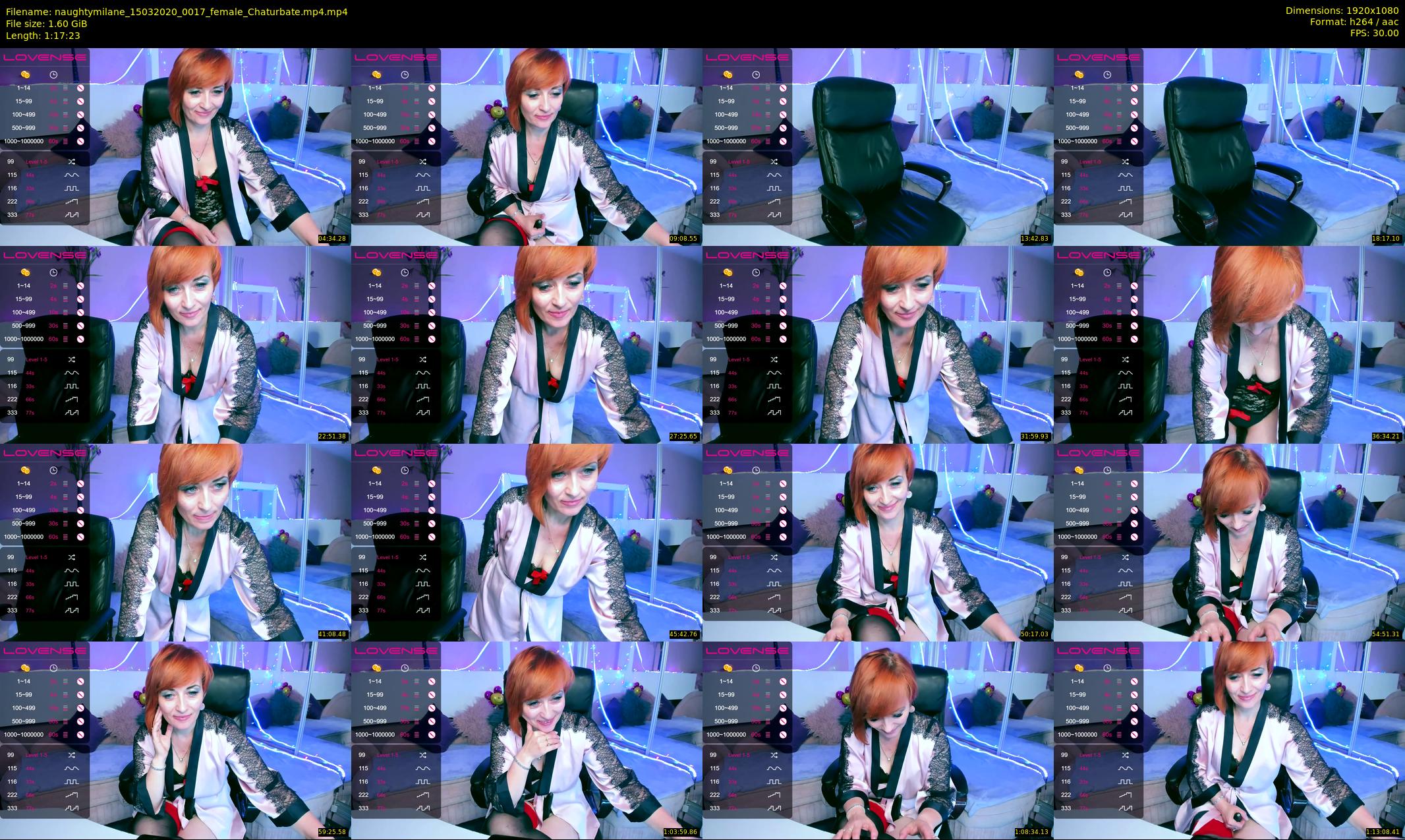 naughtymilane — 78 minute Chaturbate female cam show recording, 1080p, Mar 15, 2020