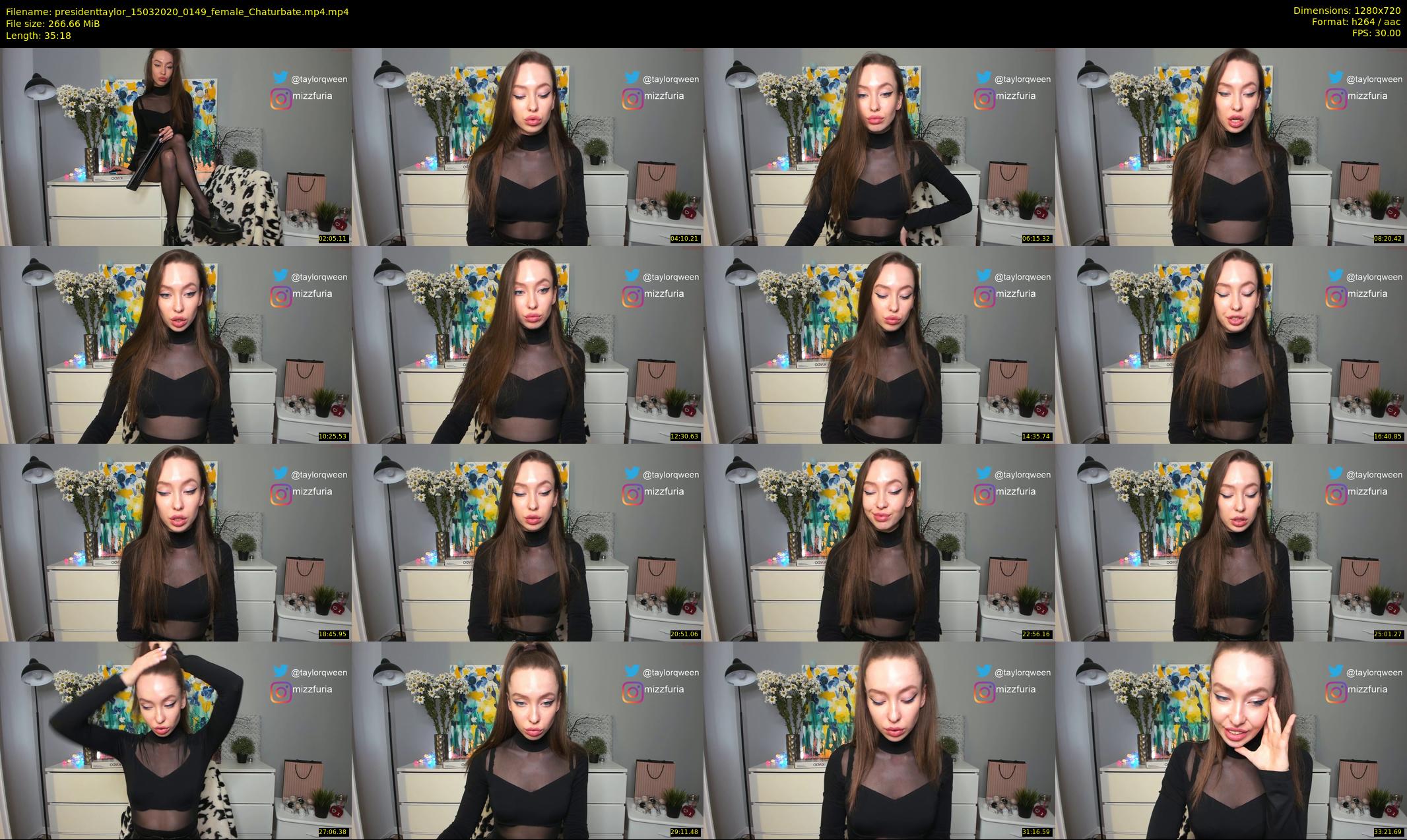 presidenttaylor — 36 minute Chaturbate female cam show recording, 720p, Mar 15, 2020
