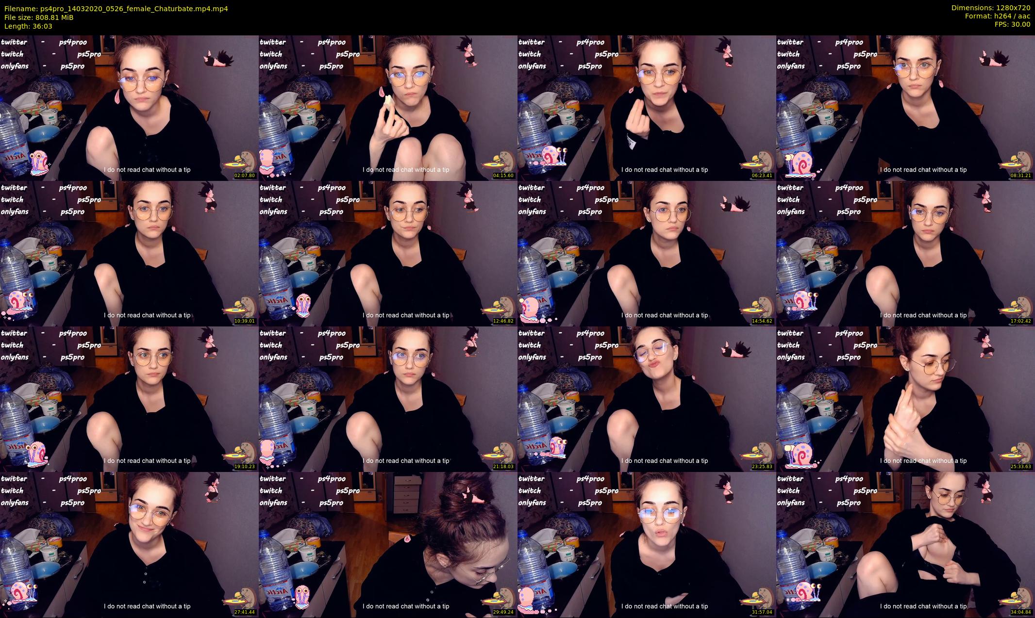 ps4pro — 37 minute Chaturbate female cam show recording, 720p, Mar 14, 2020
