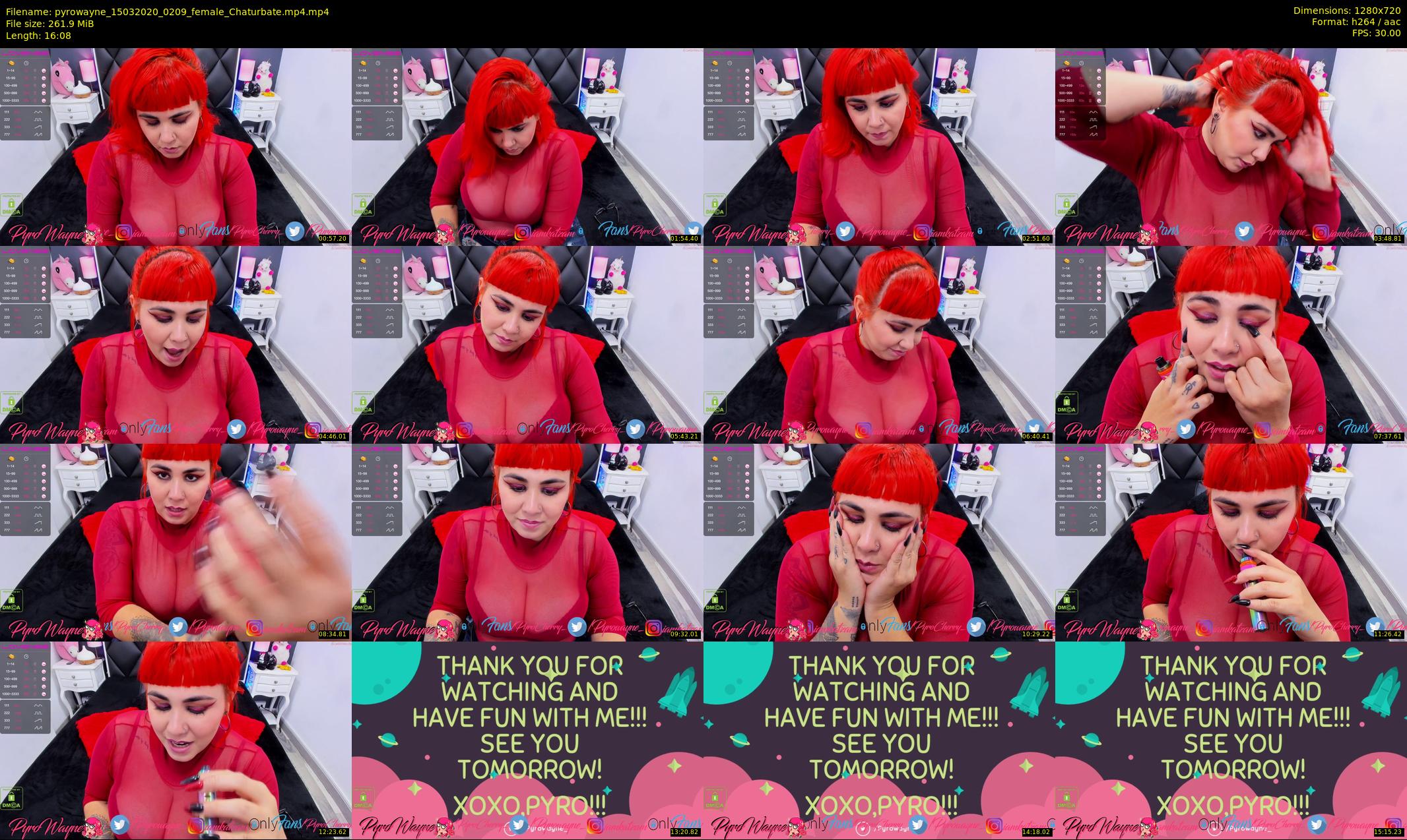 pyrowayne — 17 minute Chaturbate female cam show recording, 720p, Mar 15, 2020