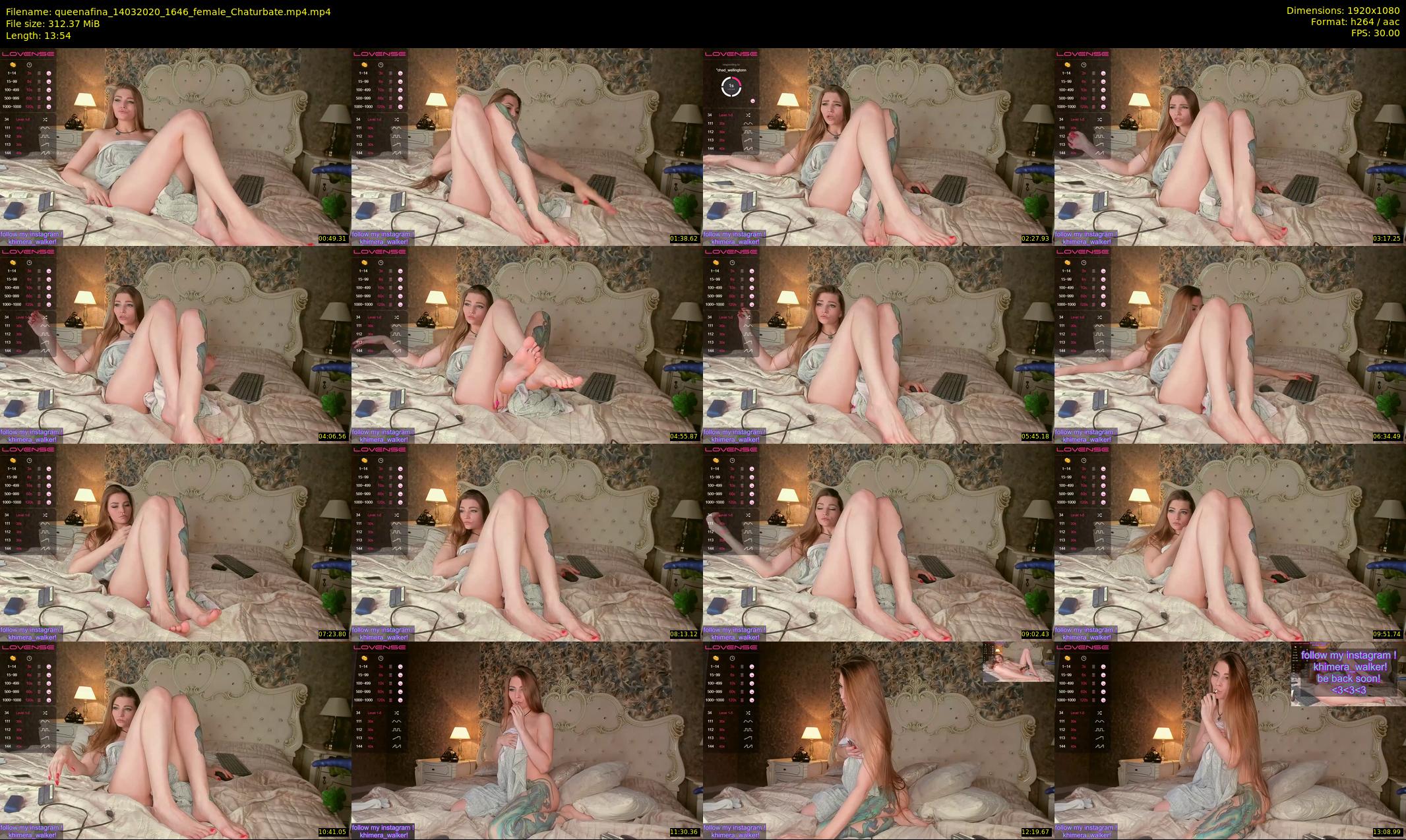 queenafina — 14 minute Chaturbate female cam show recording, 1080p, Mar 14, 2020