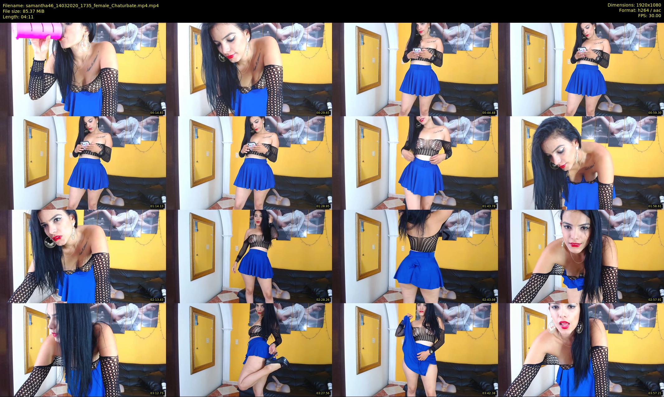 samantha46 — 5 minute Chaturbate female cam show recording, 1080p, Mar 14, 2020