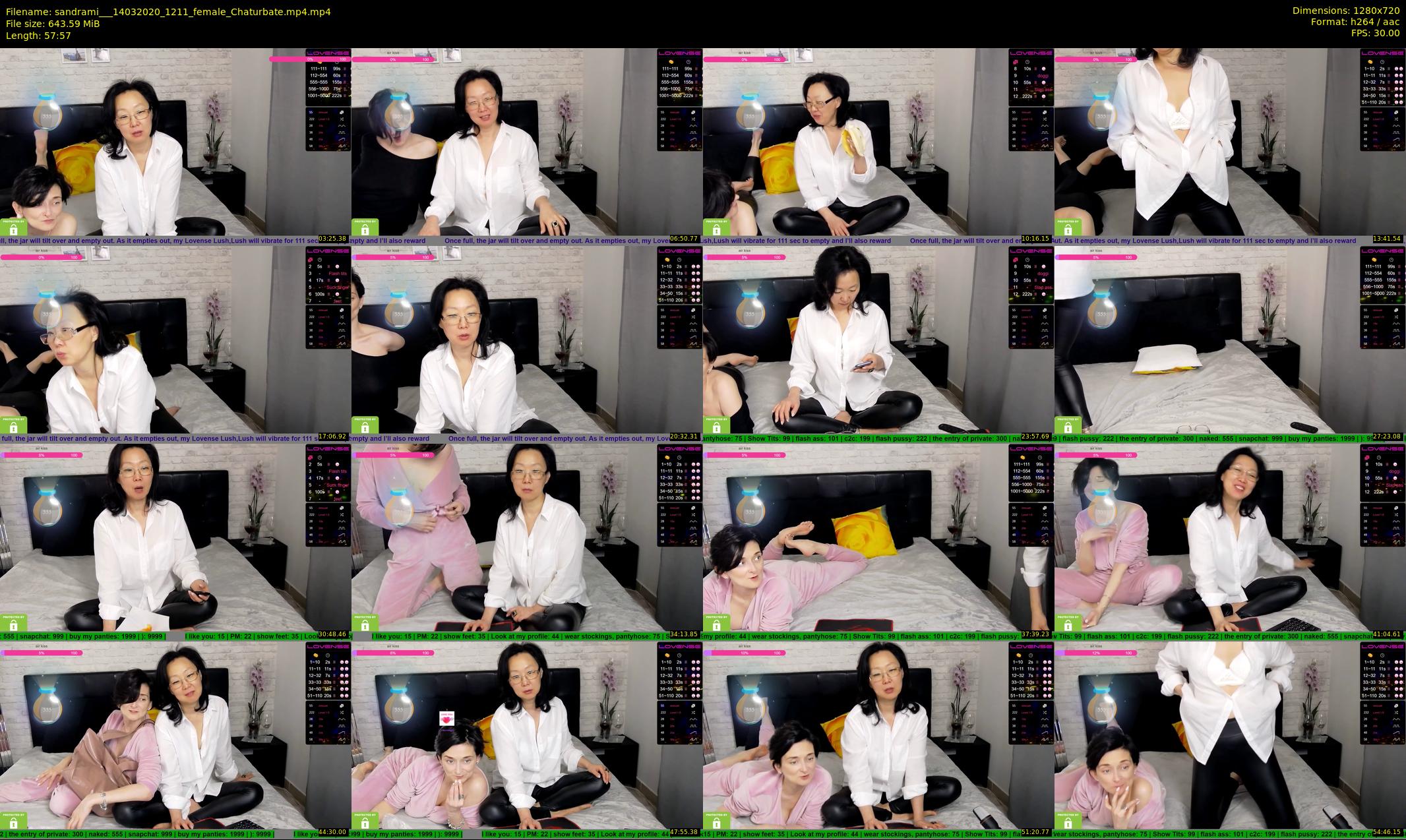 sandrami__ — 58 minute Chaturbate female cam show recording, 720p, Mar 14, 2020