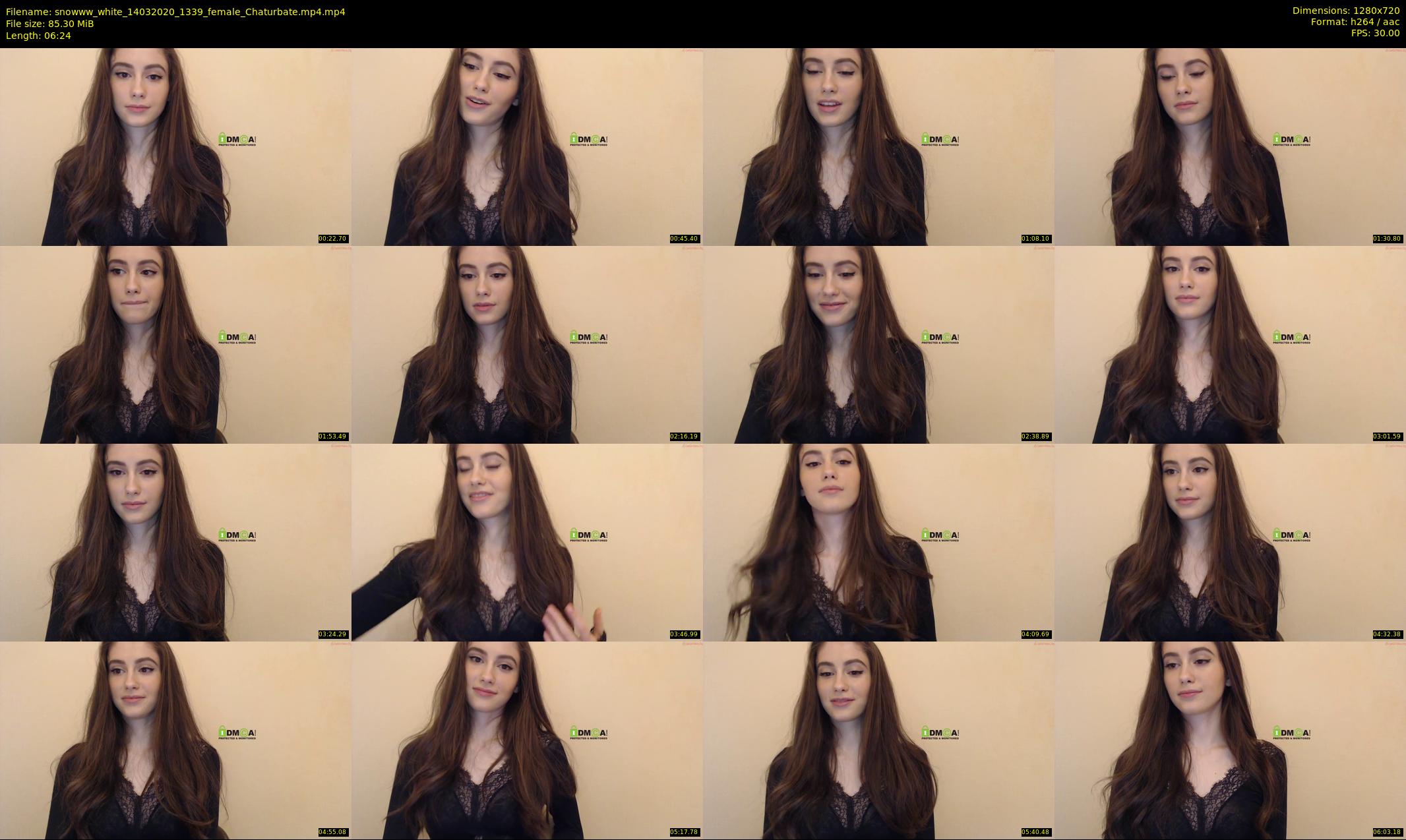 snowww_white — 7 minute Chaturbate female cam show recording, 720p, Mar 14, 2020