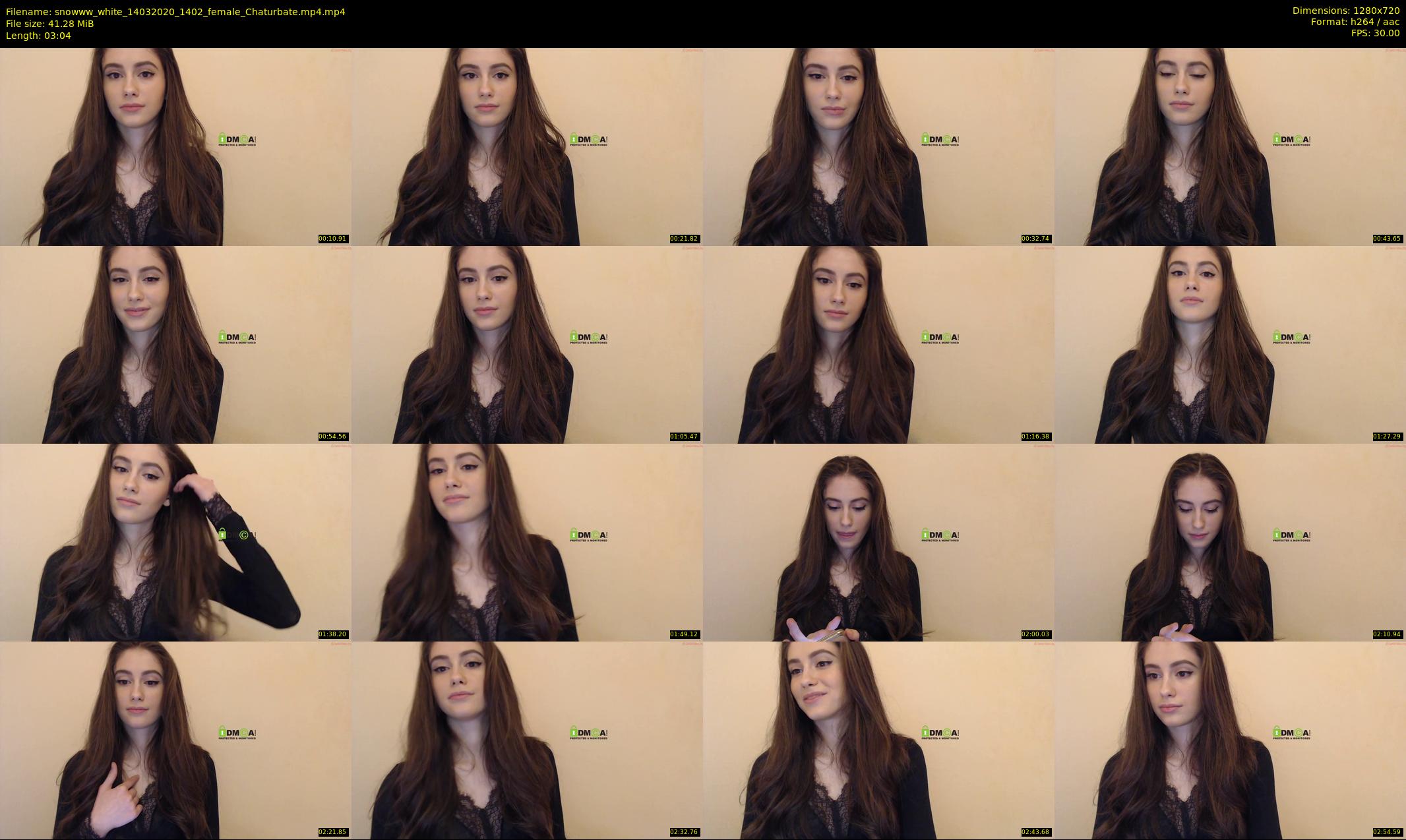 snowww_white — 4 minute Chaturbate female cam show recording, 720p, Mar 14, 2020