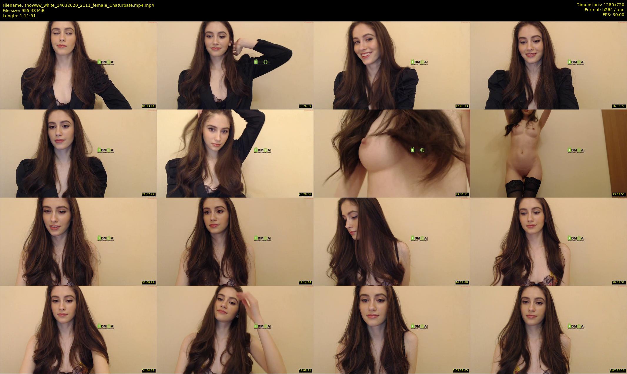 snowww_white — 72 minute Chaturbate female cam show recording, 720p, Mar 14, 2020