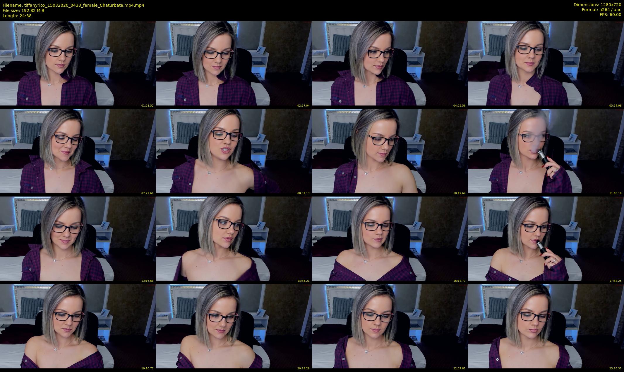 tiffanyriox — 25 minute Chaturbate female cam show recording, 720p, Mar 15, 2020