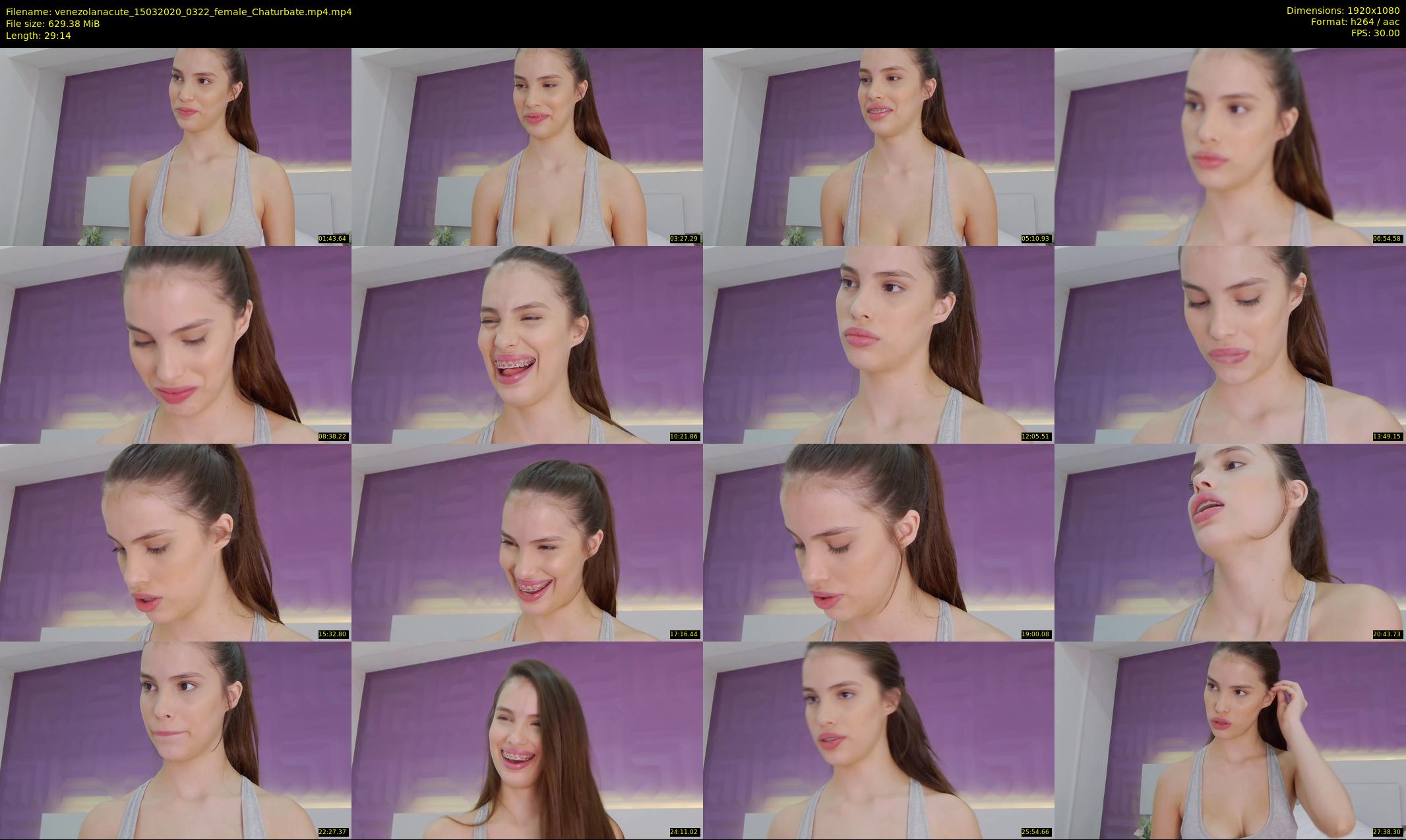 venezolanacute — 30 minute Chaturbate female cam show recording, 1080p, Mar 15, 2020