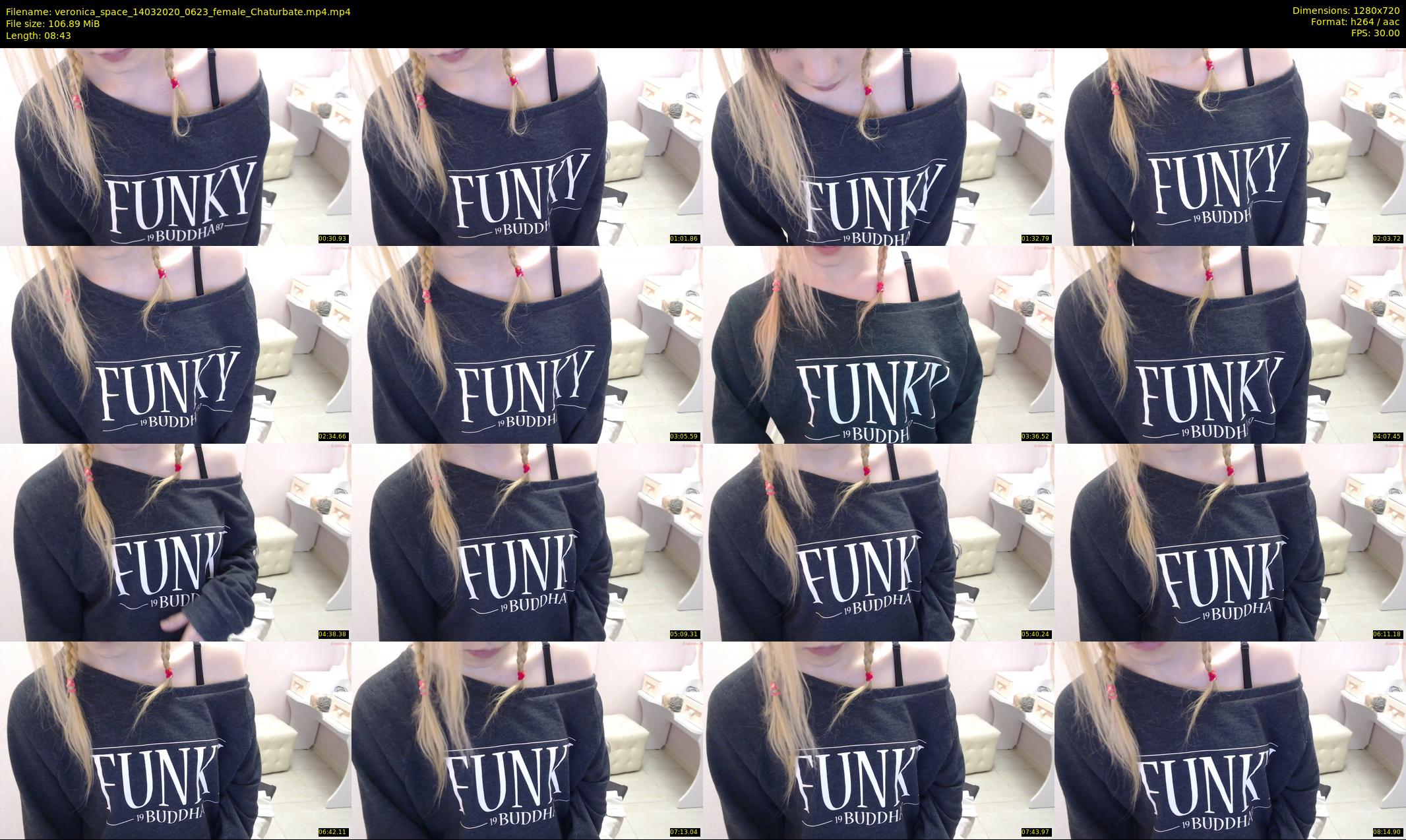 veronica_space — 9 minute Chaturbate female cam show recording, 720p, Mar 14, 2020