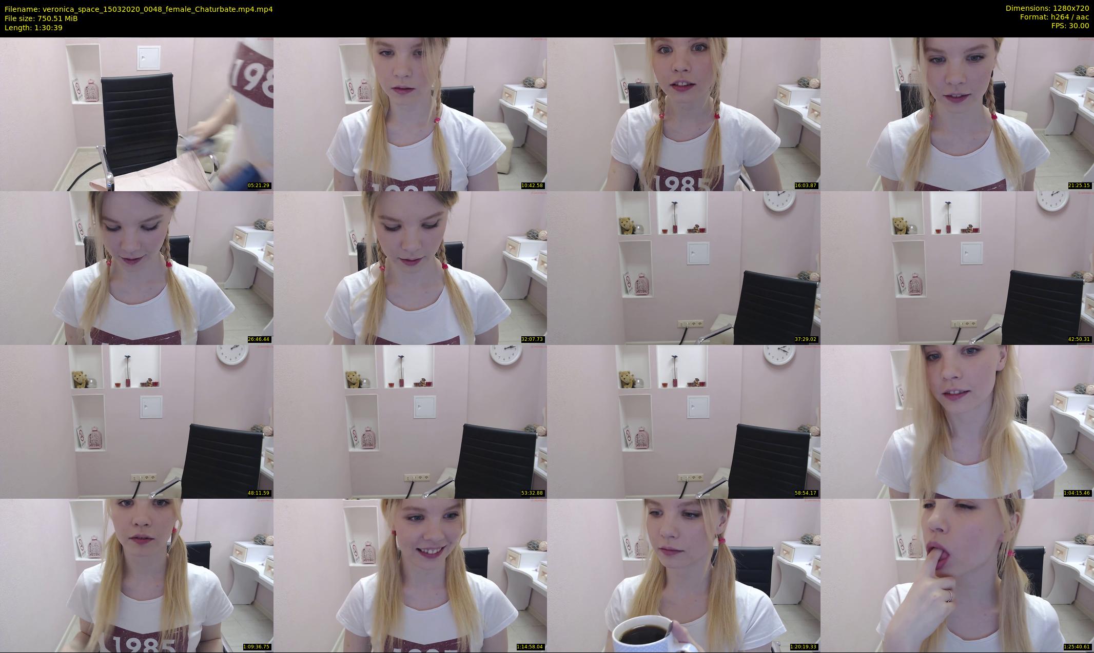 veronica_space — 91 minute Chaturbate female cam show recording, 720p, Mar 15, 2020