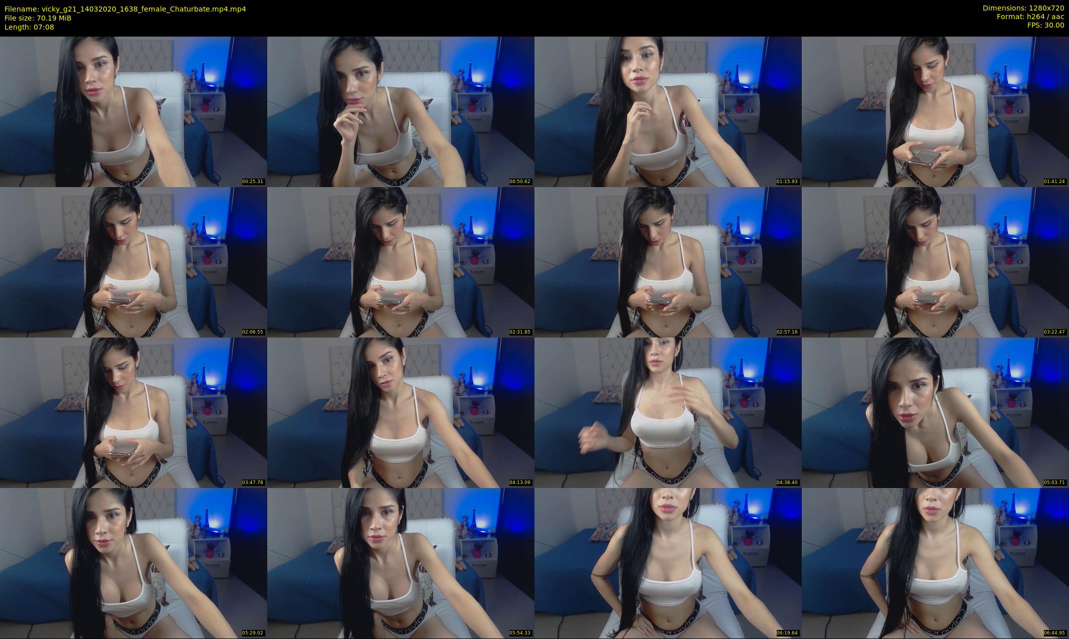 vicky_g21 — 8 minute Chaturbate female cam show recording, 720p, Mar 14, 2020