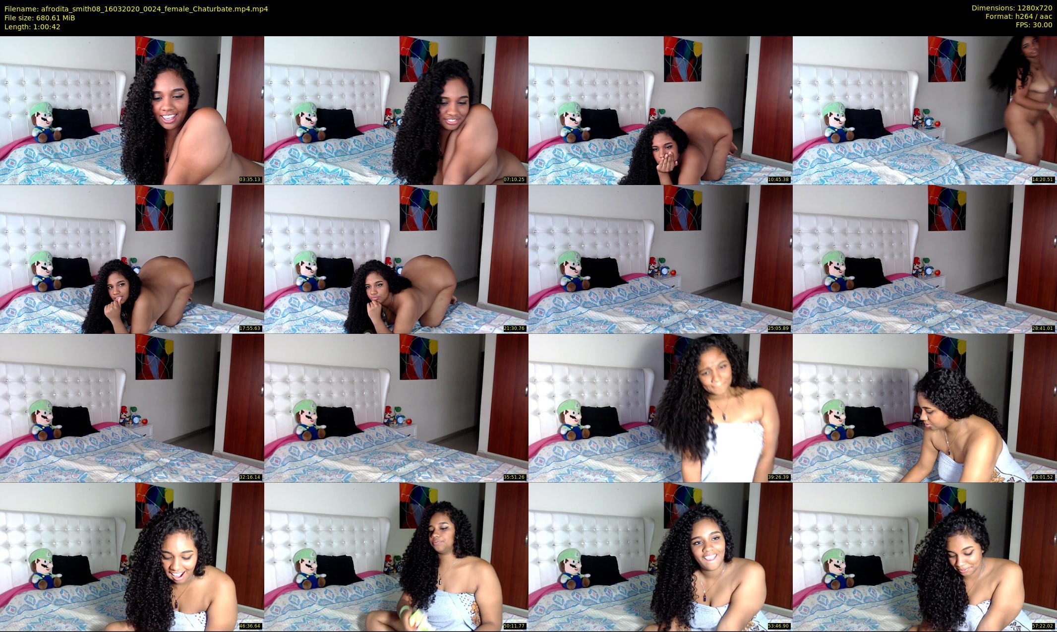 afrodita_smith08 — 61 minute Chaturbate female cam show recording, 720p, Mar 16, 2020