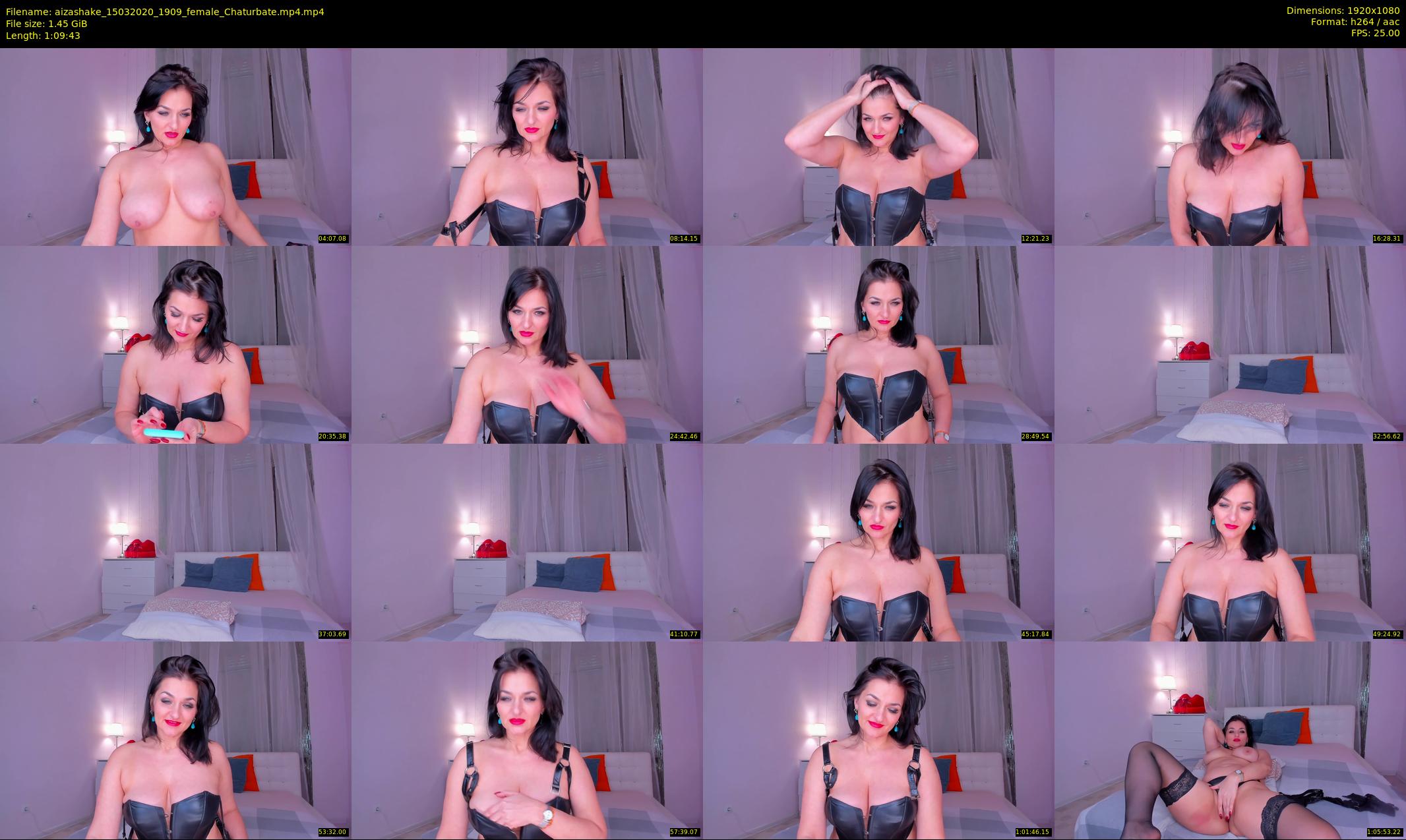 aizashake — 70 minute Chaturbate female cam show recording, 1080p, Mar 15, 2020