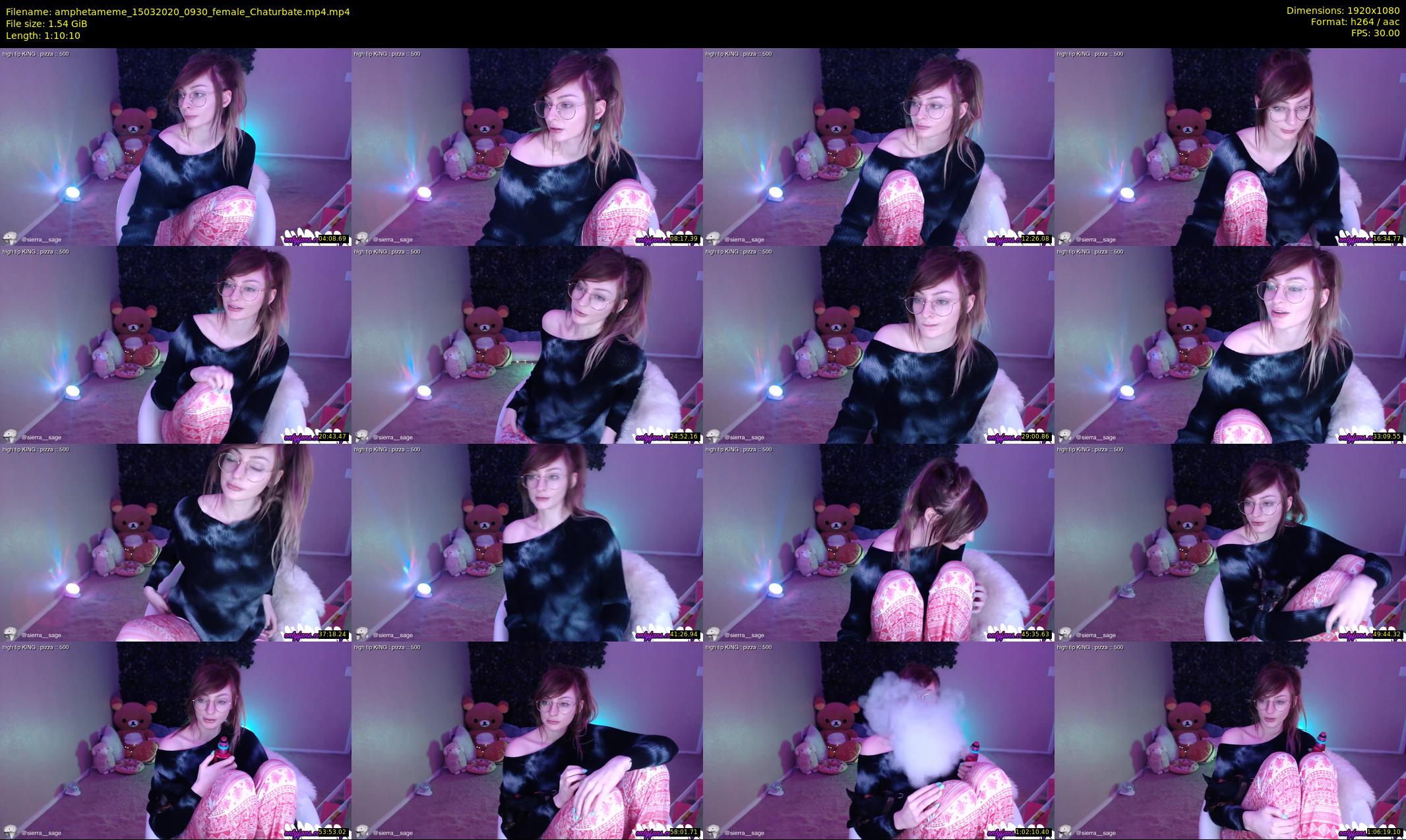 amphetameme — 71 minute Chaturbate female cam show recording, 1080p, Mar 15, 2020