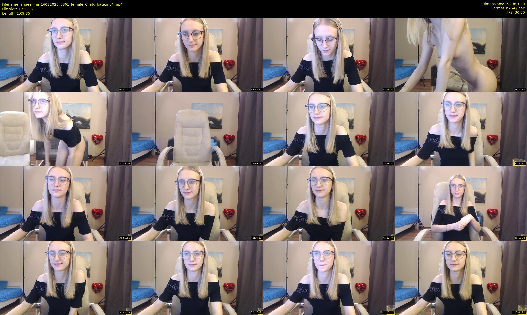 angeellina — 70 minute Chaturbate female cam show recording, 1080p, Mar 16, 2020