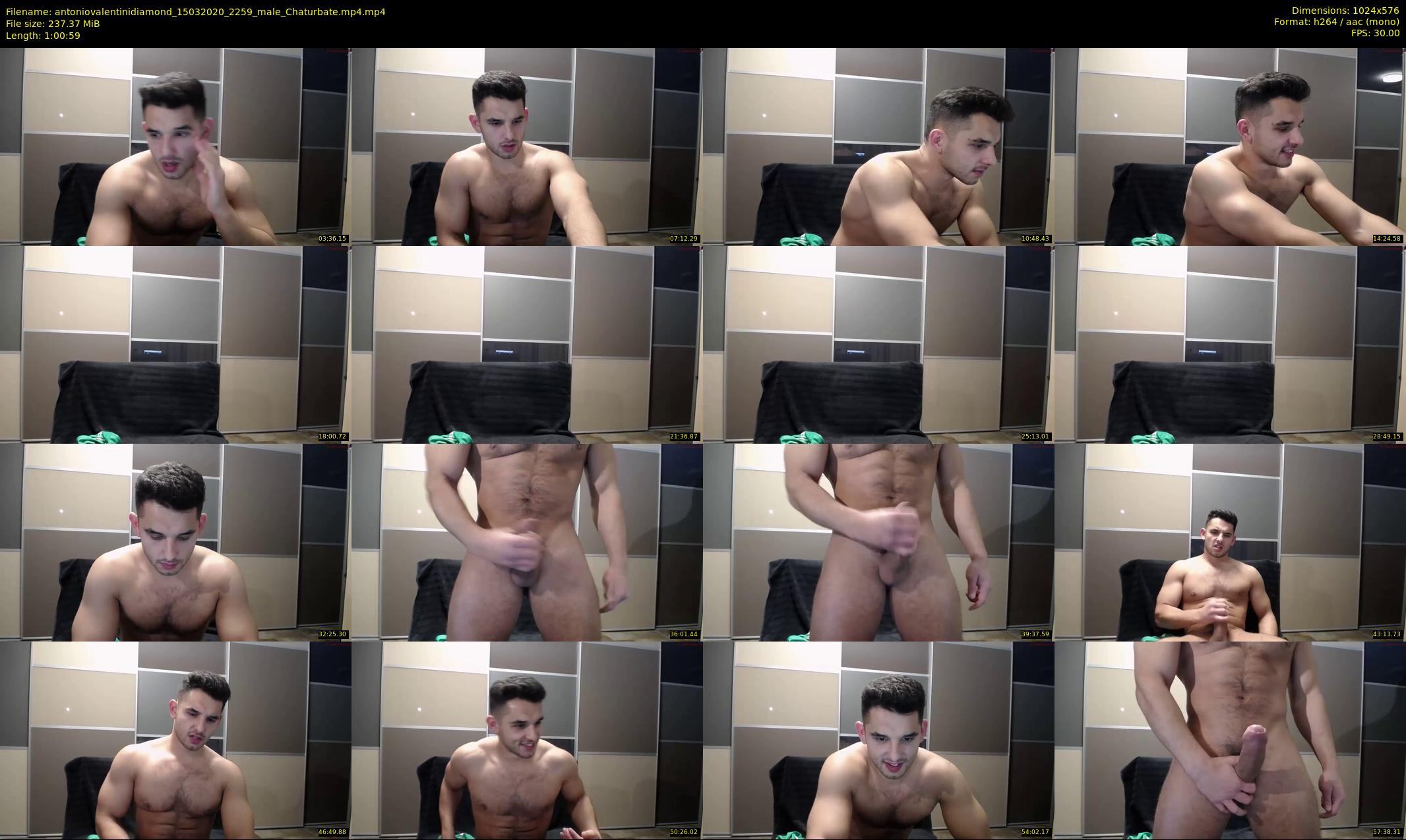antoniovalentinidiamond — 61 minute Chaturbate male cam show recording, 480p, Mar 15, 2020