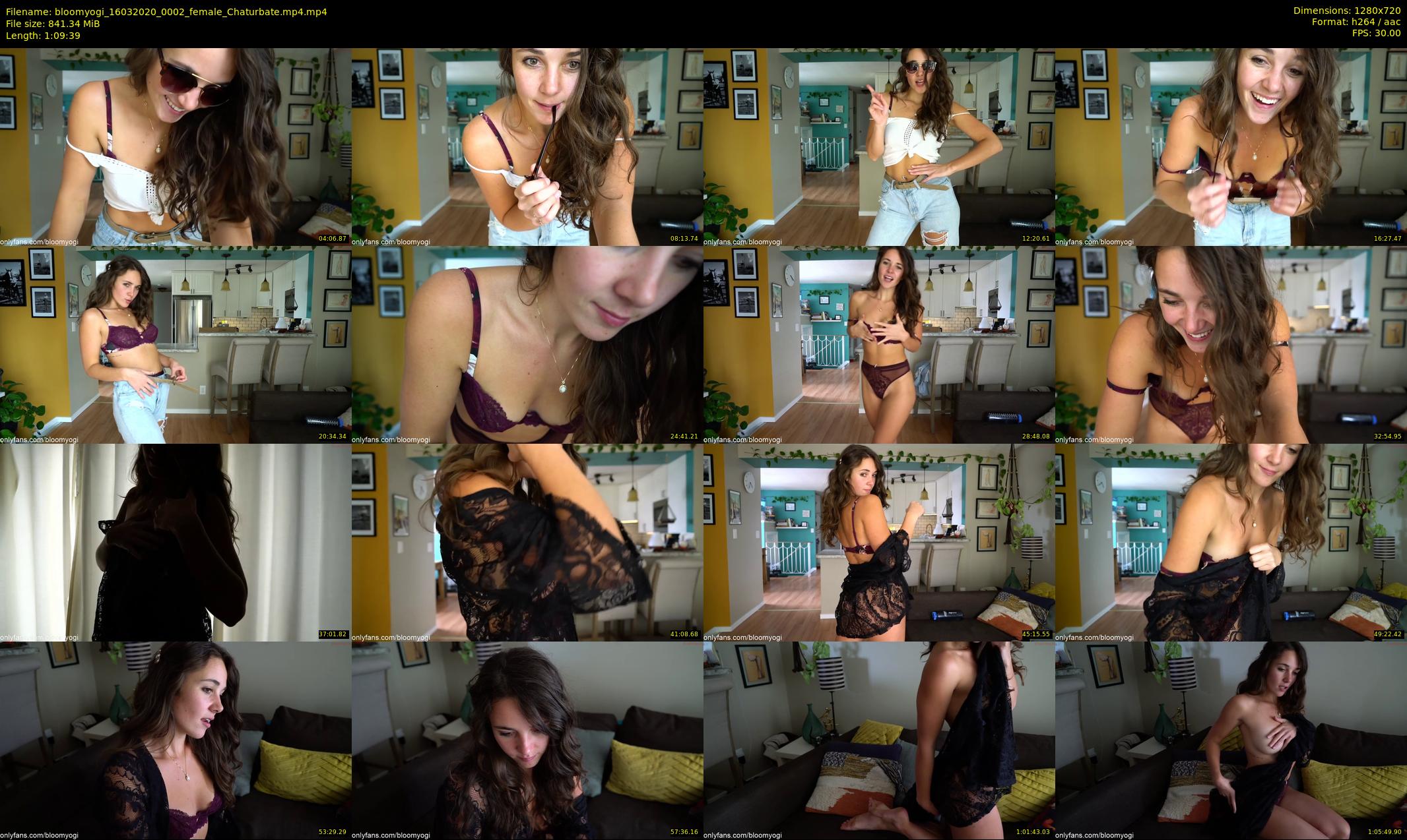 bloomyogi — 70 minute Chaturbate female cam show recording, 720p, Mar 16, 2020