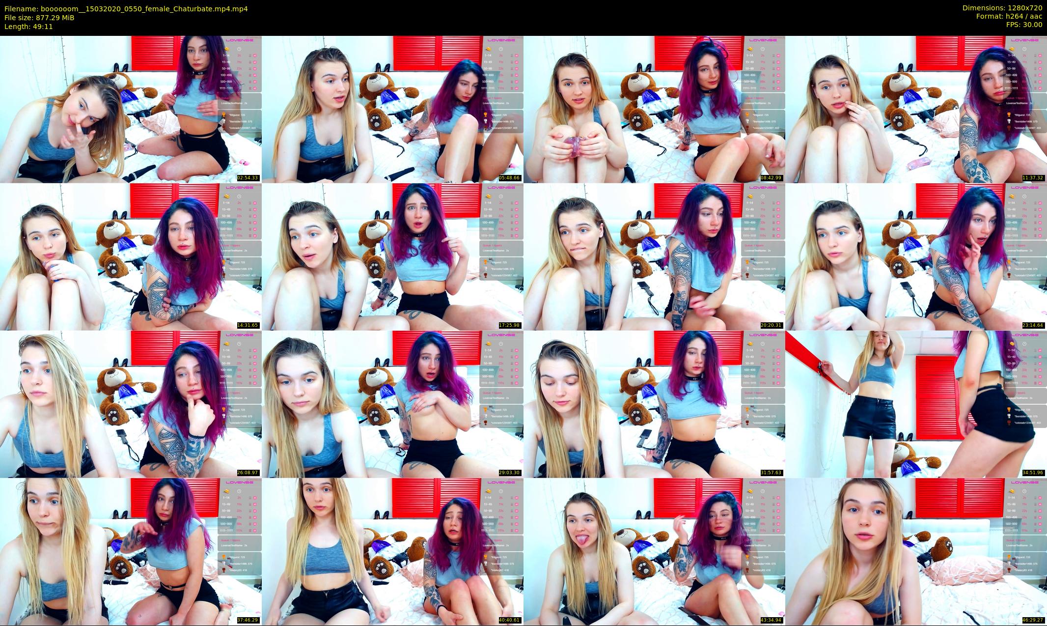 boooooom_ — 50 minute Chaturbate female cam show recording, 720p, Mar 15, 2020
