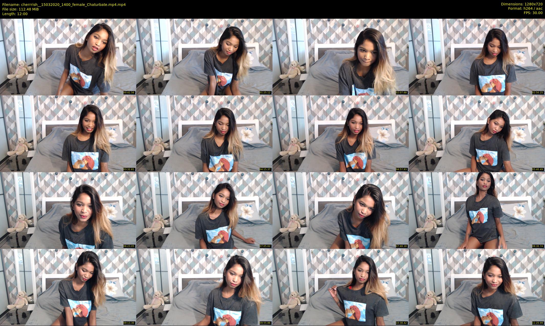 cherrrish_ — 12 minute Chaturbate female cam show recording, 720p, Mar 15, 2020