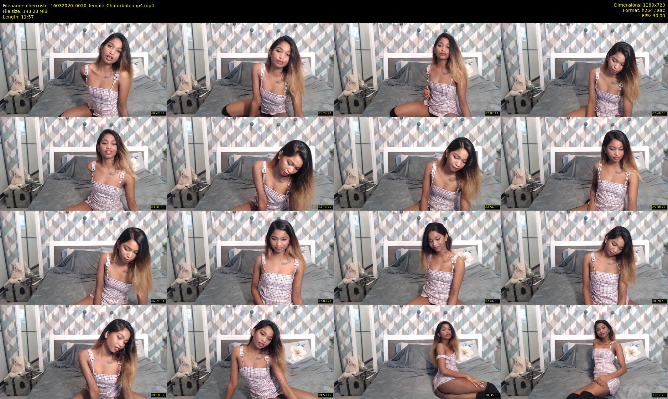 cherrrish_ — 12 minute Chaturbate female cam show recording, 720p, Mar 16, 2020